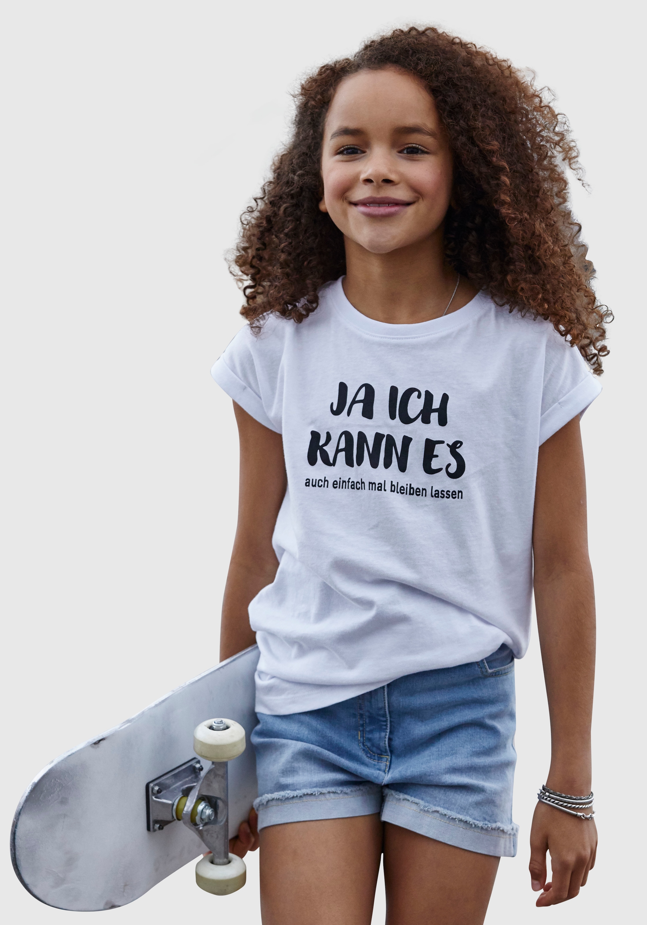 Jelmoli-Versand mit ✵ coolem es Spruch online T-Shirt | kaufen ...«, »Ja KIDSWORLD ich kann