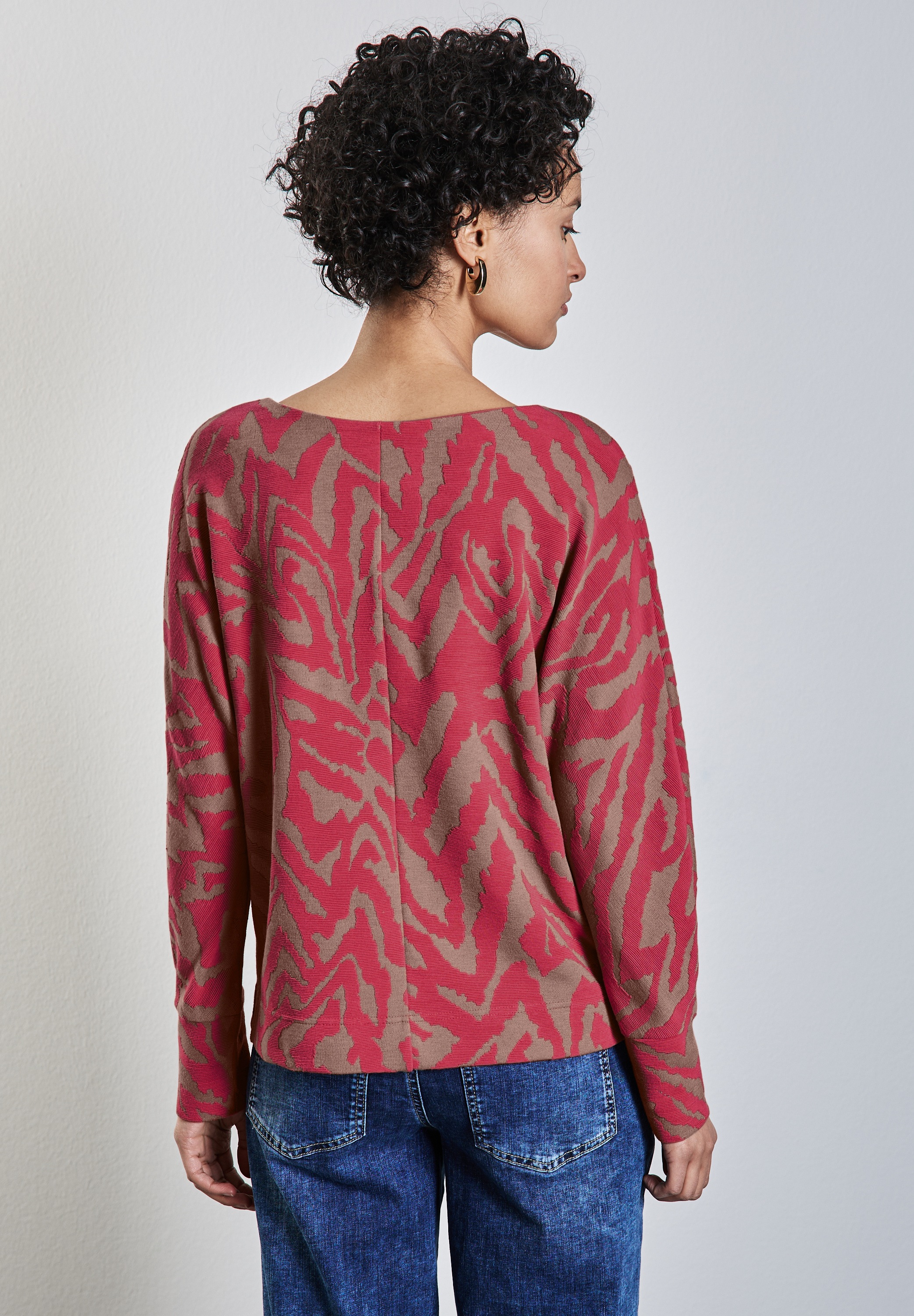STREET ONE Jacquardpullover, mit Two-Tone Jacquard