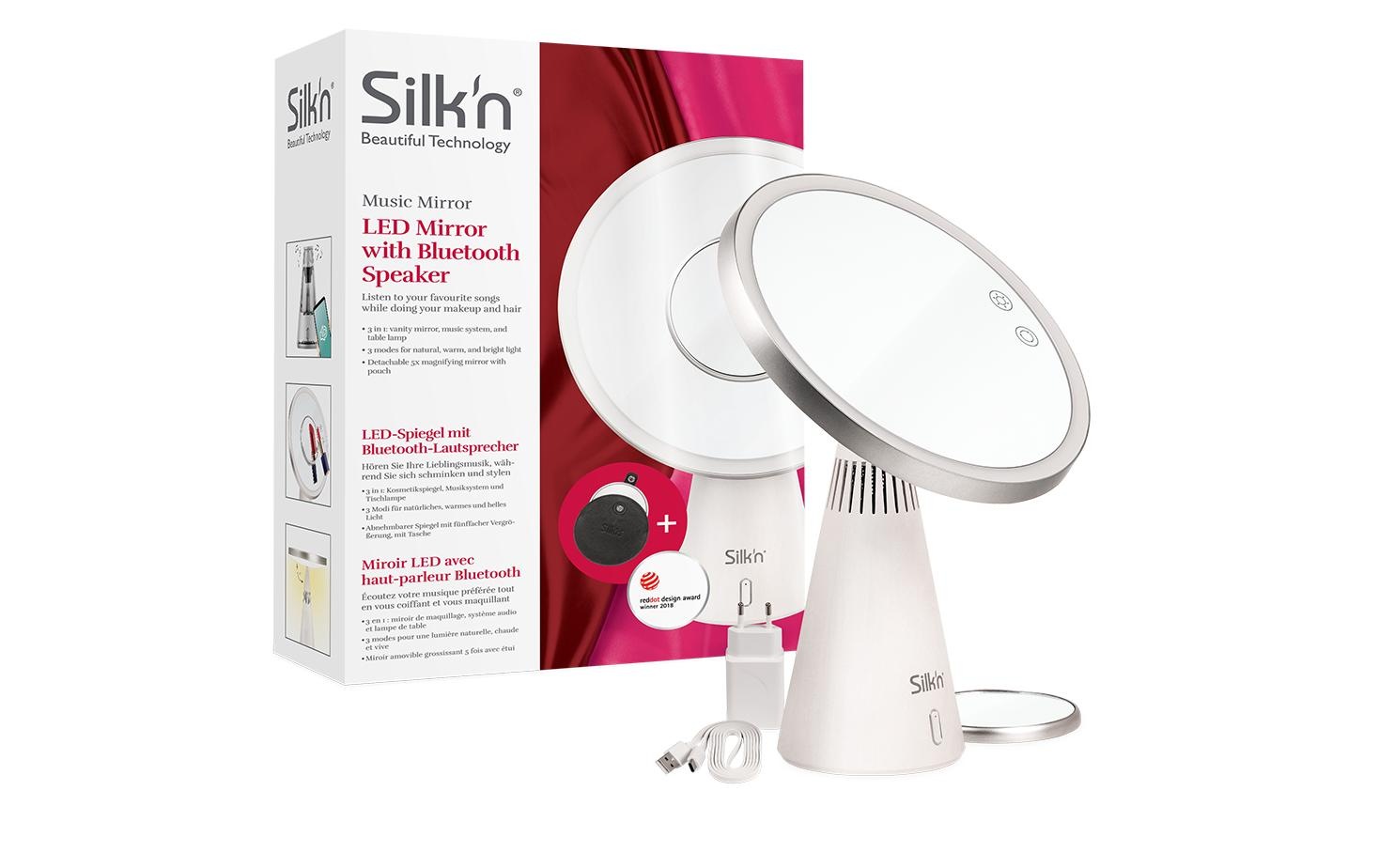 Silk'n Kosmetikspiegel »Music Mirror Weiss«