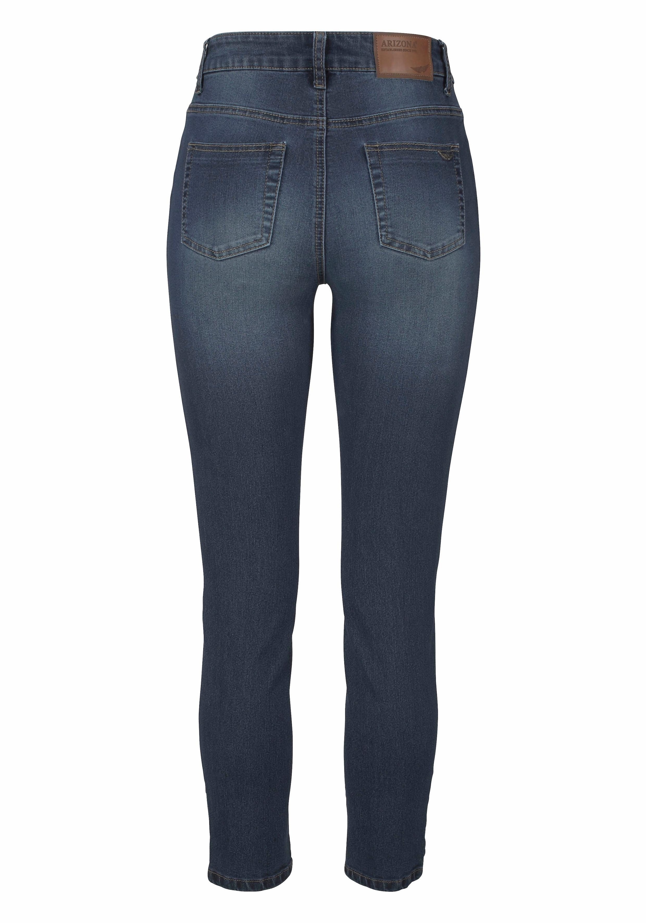 Arizona 7/8-Jeans »Shaping«, eng anliegend, Röhrenjeans, Used-Waschung, High-Waist, 7/8-Länge