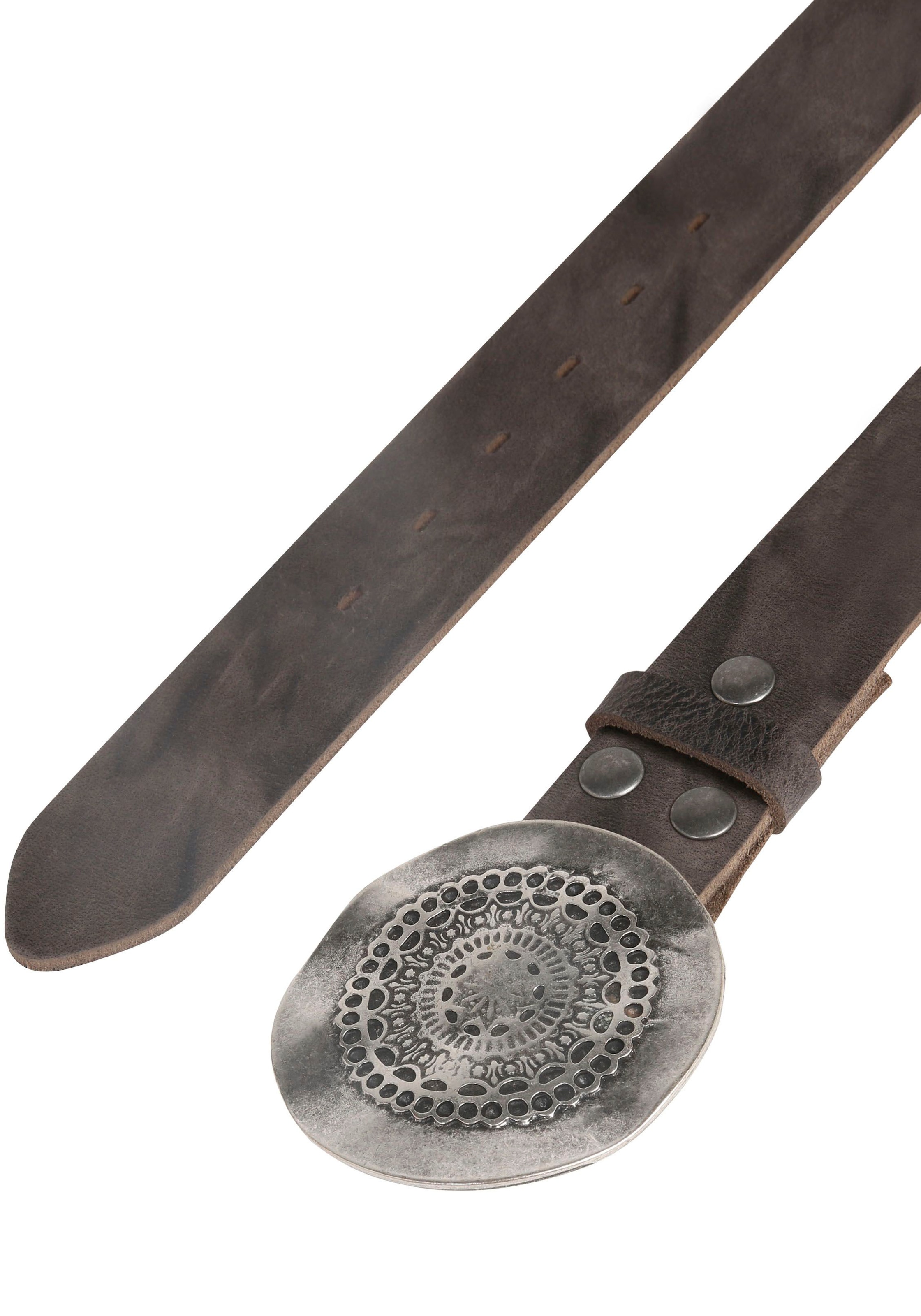 Rettungsring Gürtel Ledergürtel Echtleder, Leder "Soft Boom Navy"