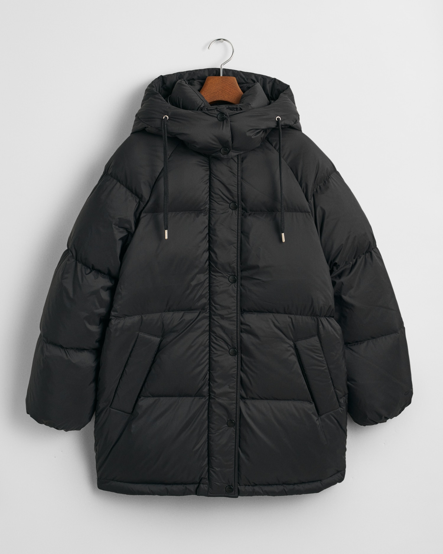 Gant Steppjacke »MID LENGTH DOWN JACKET«, mit Kapuze, mit 2-Wege-Reissverschluss