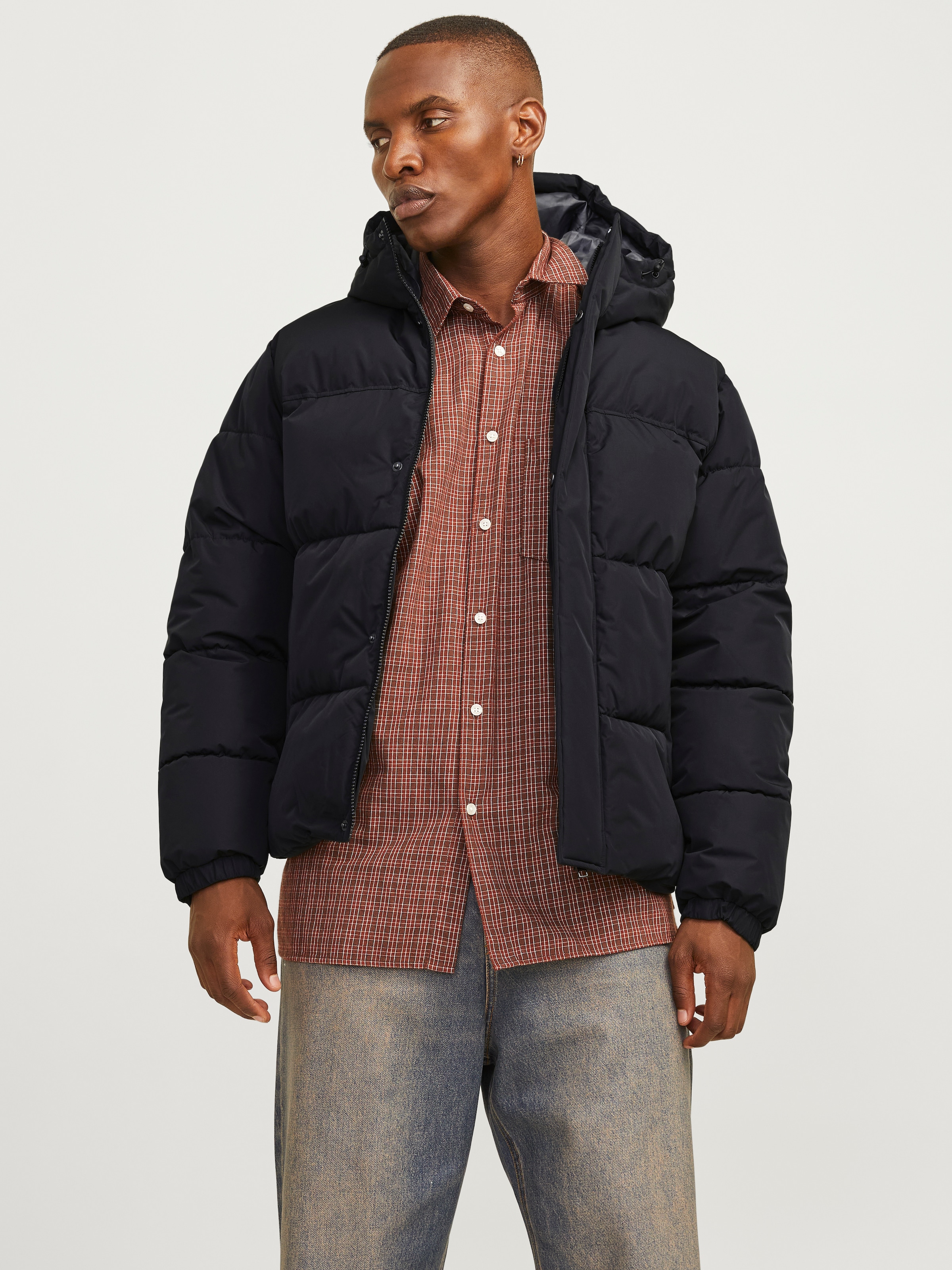 Steppjacke »JJEBRADLEY PUFFER HOOD SN«, mit Kapuze