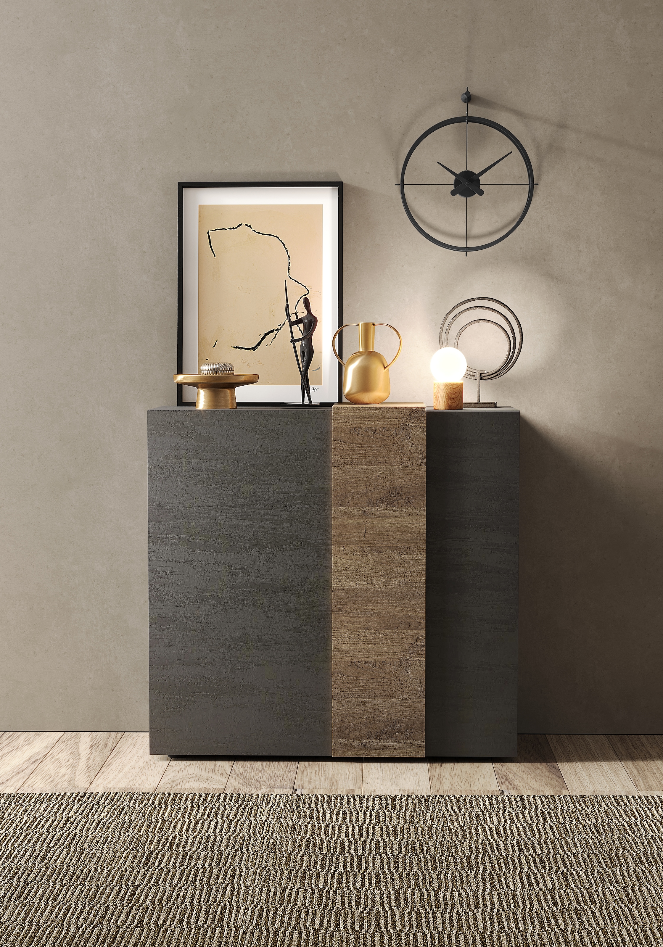 INOSIGN Highboard »Venus, Kommode«, Höhe 113 cm, Breite 121 cm