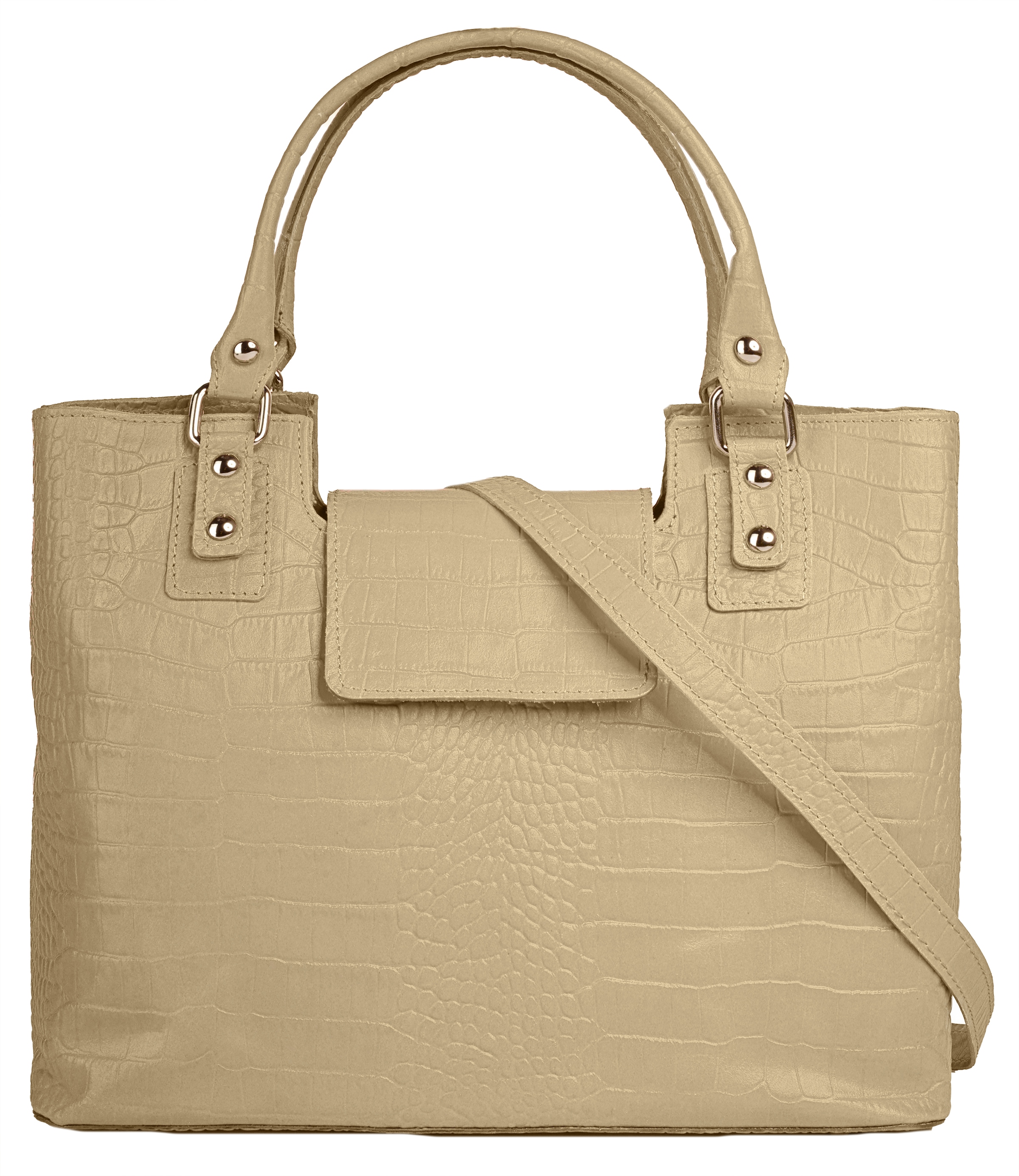 Cluty Henkeltasche "CLUTY Damen echt Leder, Made in Italy" echt Leder, Made in Italy