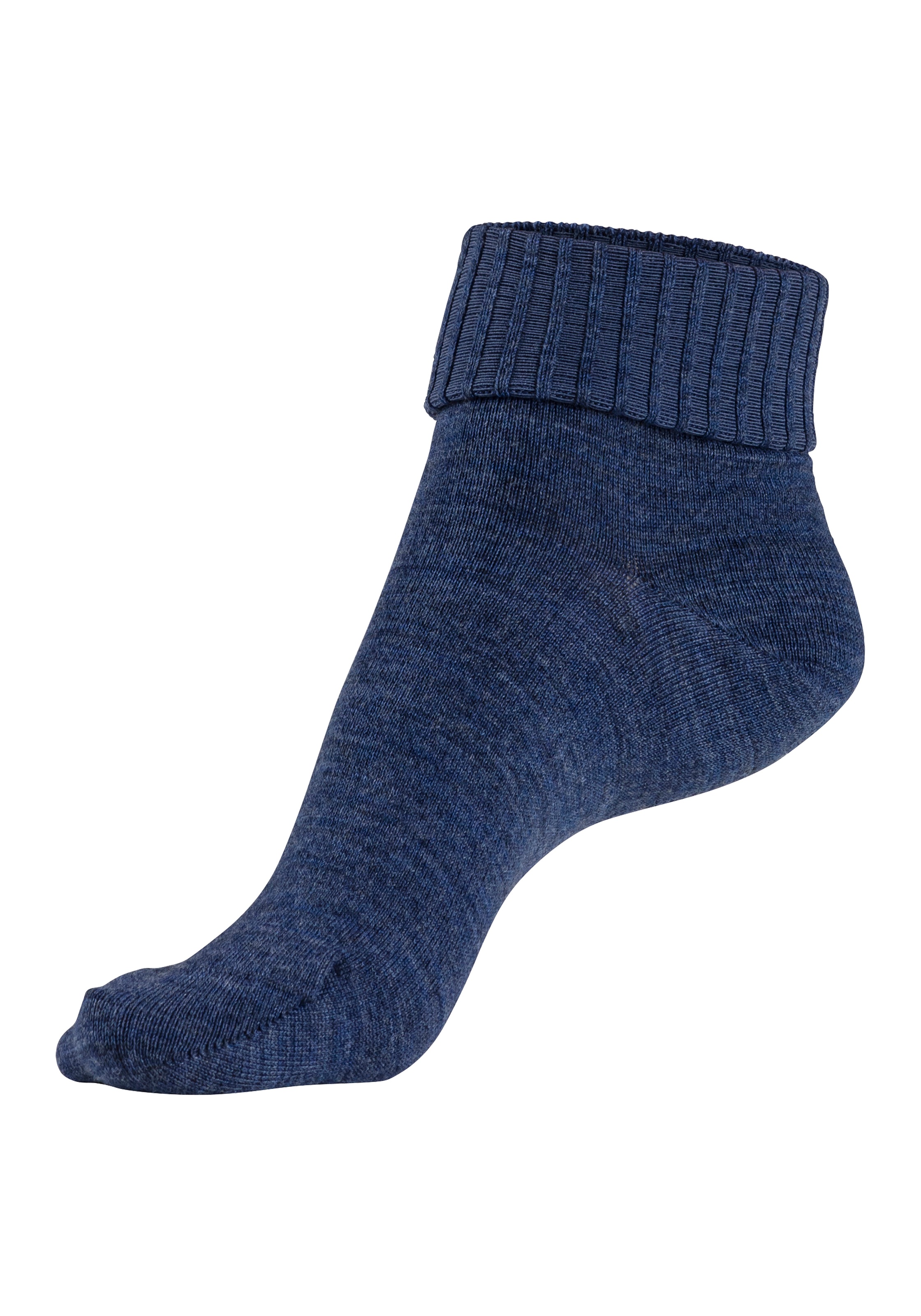 Lavana Umschlagsocken, (Packung, 3 Paar), fein gestrickt mit 53% Wolle