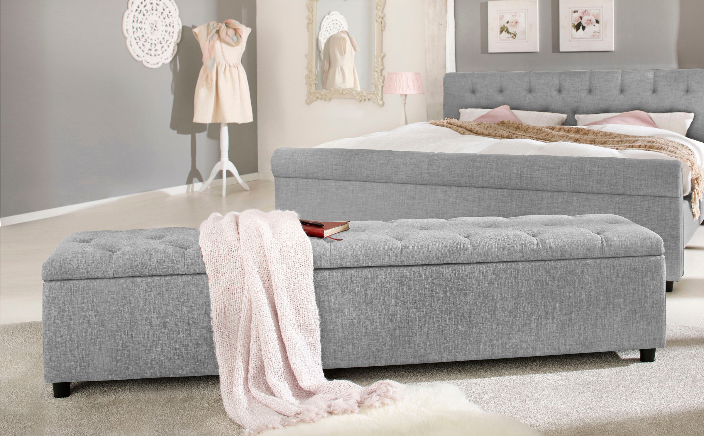 Home affaire Polsterbank »Goronna«, 6 Farben, Sitzhöhe 41,5 cm, als Garderobenbank... kaufen