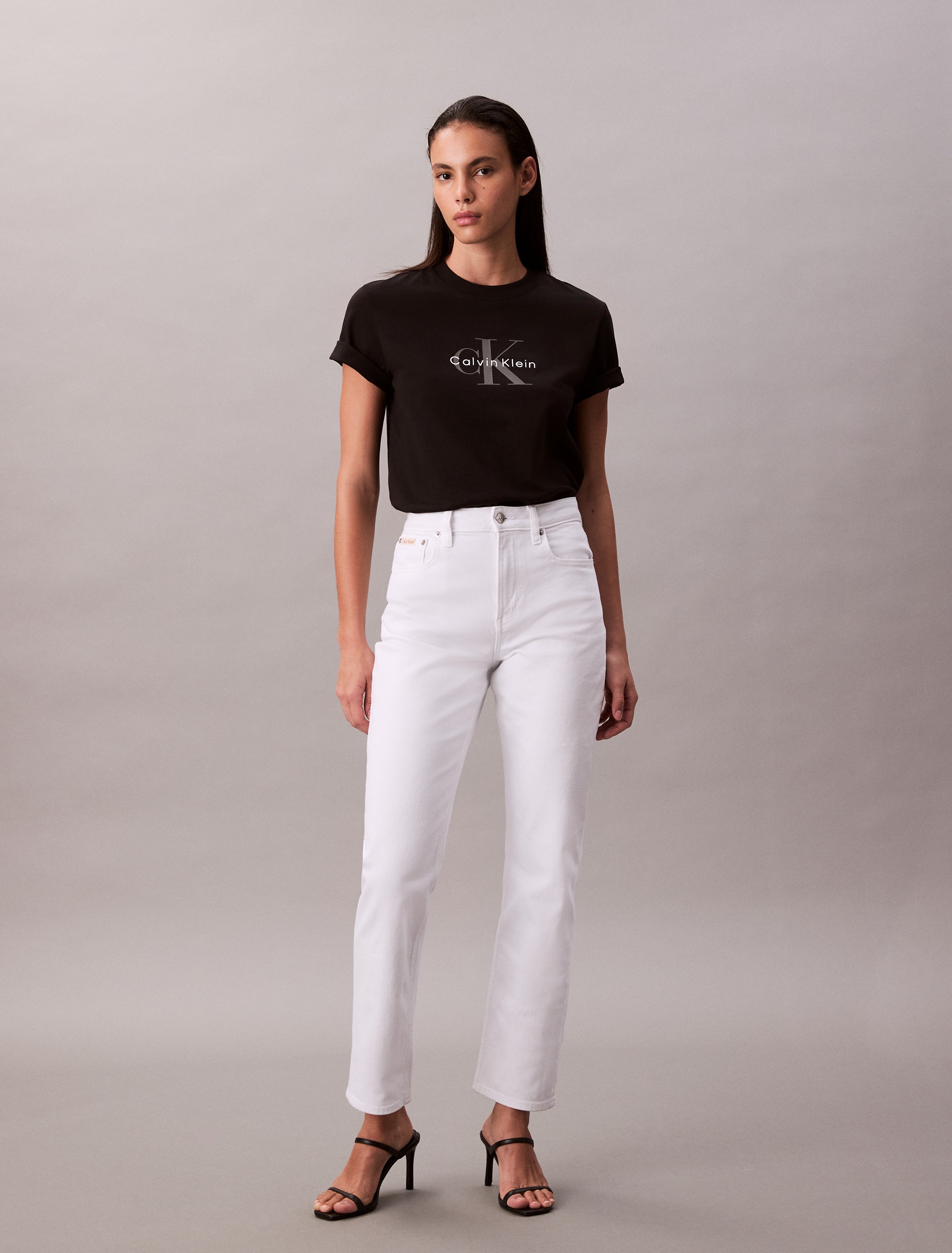 Calvin Klein Jeans T-Shirt »HERO SS CLASSIC MONOLOGO CNECK T«, mit grossem CK-Print