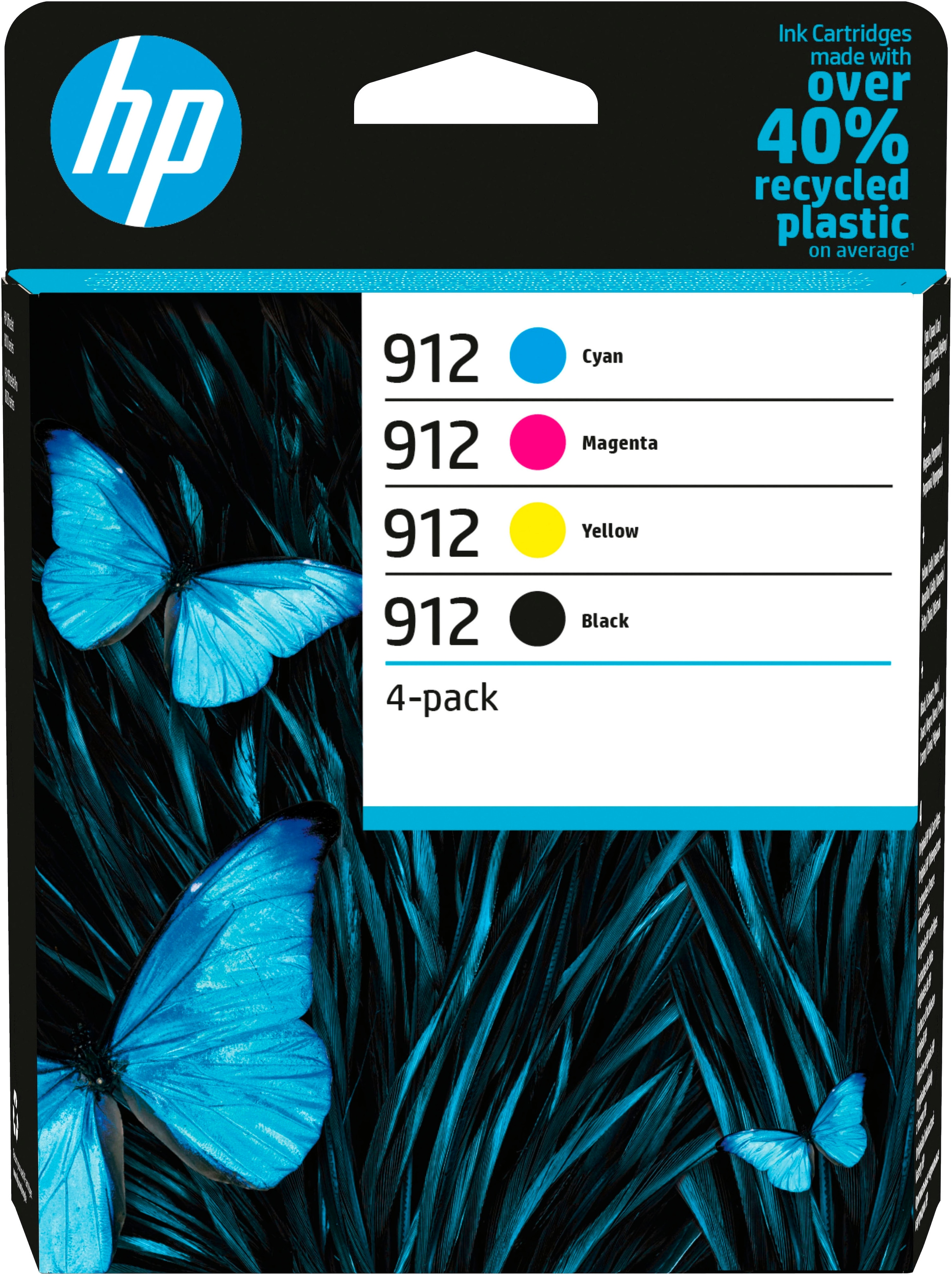HP Tintenpatrone »912 4er-Pack« original HP Farbpatrone, Instant Ink, yellow/magenta/cyan/schwarz