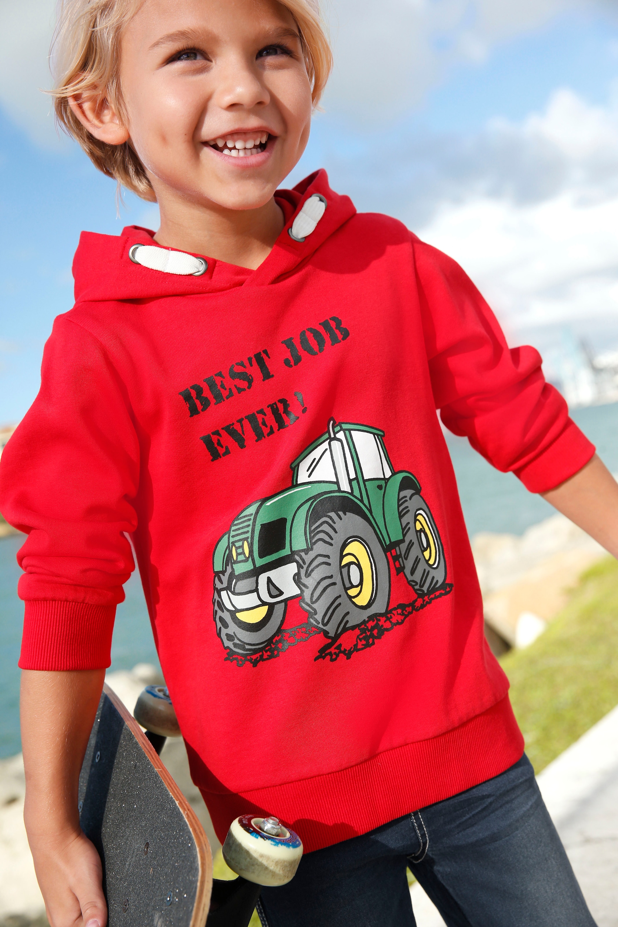 ✵ KIDSWORLD »BEST JOB Kapuzensweatshirt bestellen Jelmoli-Versand EVER!« | online