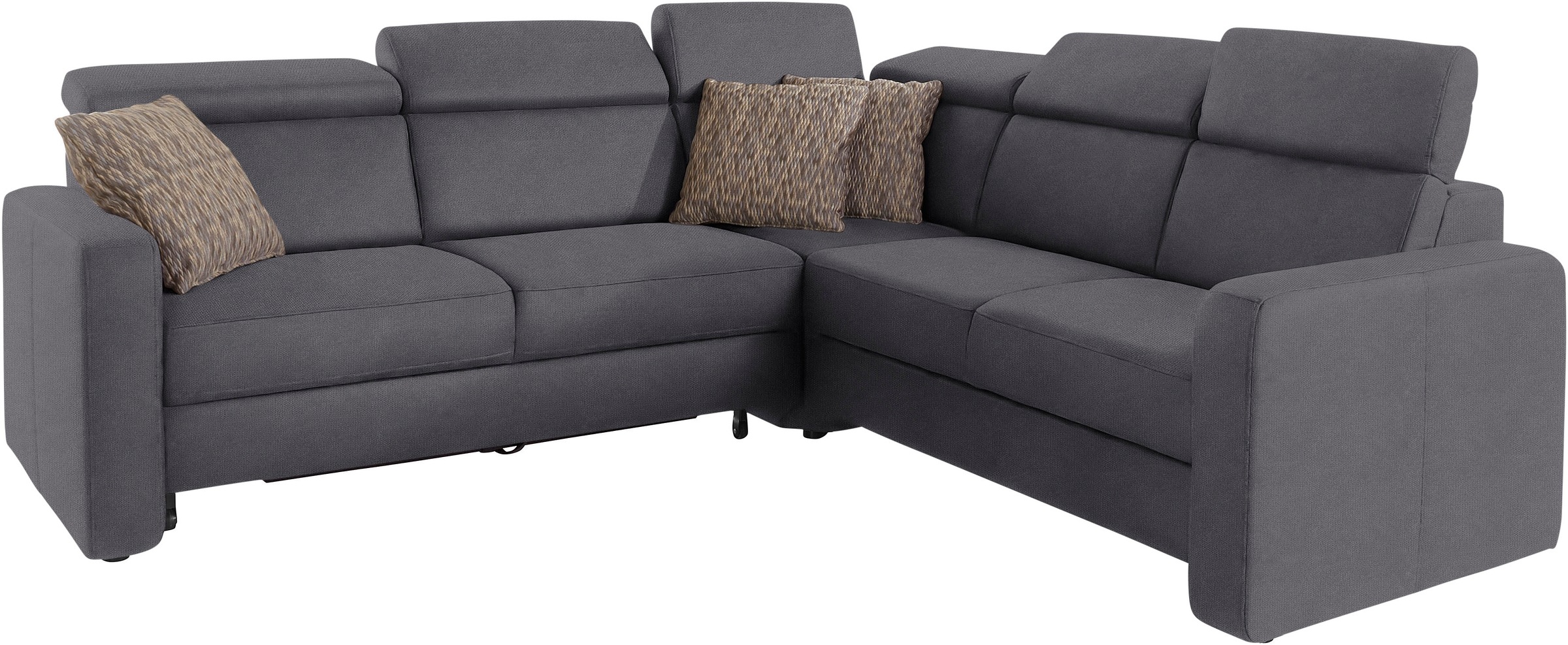 sit&more Ecksofa »Bologna L-Form«, Kopfteilverstellung, wahlweise mit Bettfunktion und Schubkasten