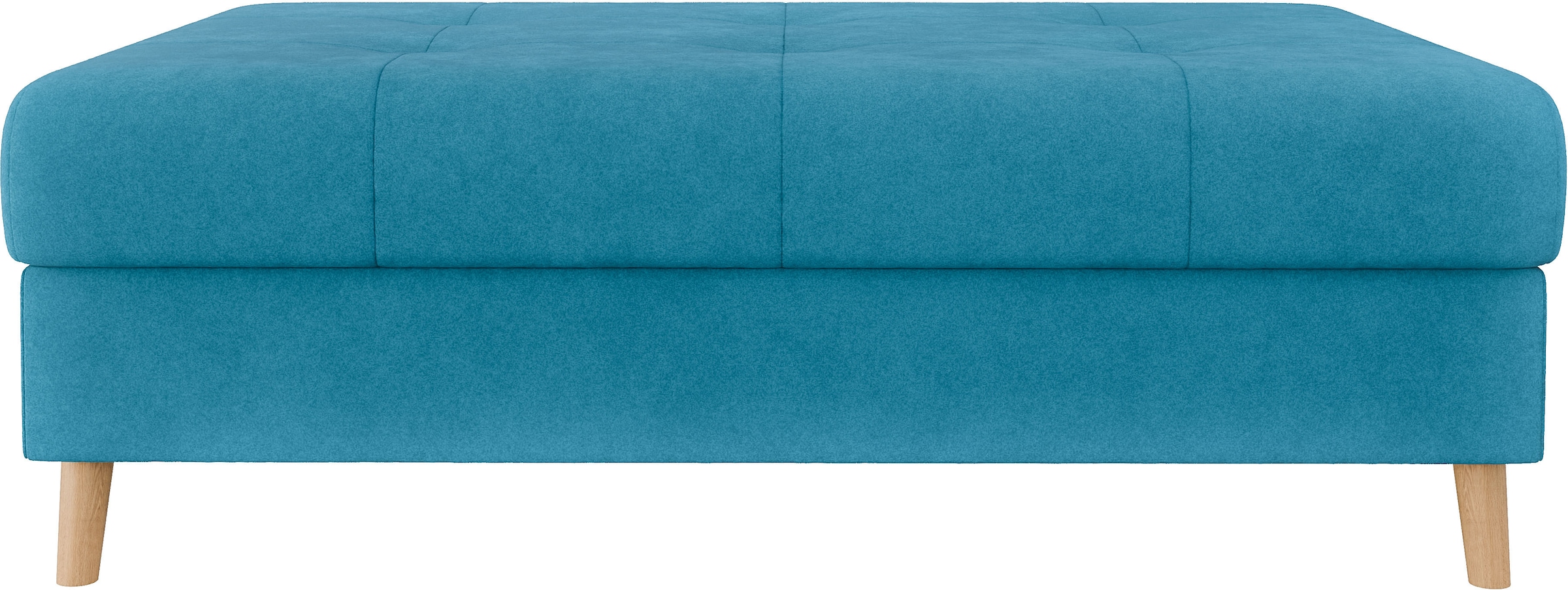 Home affaire Polsterhocker »CHARRE XXL, Steppung im Sitzbereich, Masse: B/T/H: 118/73/40 cm«, passend zur Serie CHARRE, auch in Cord und Bouclé