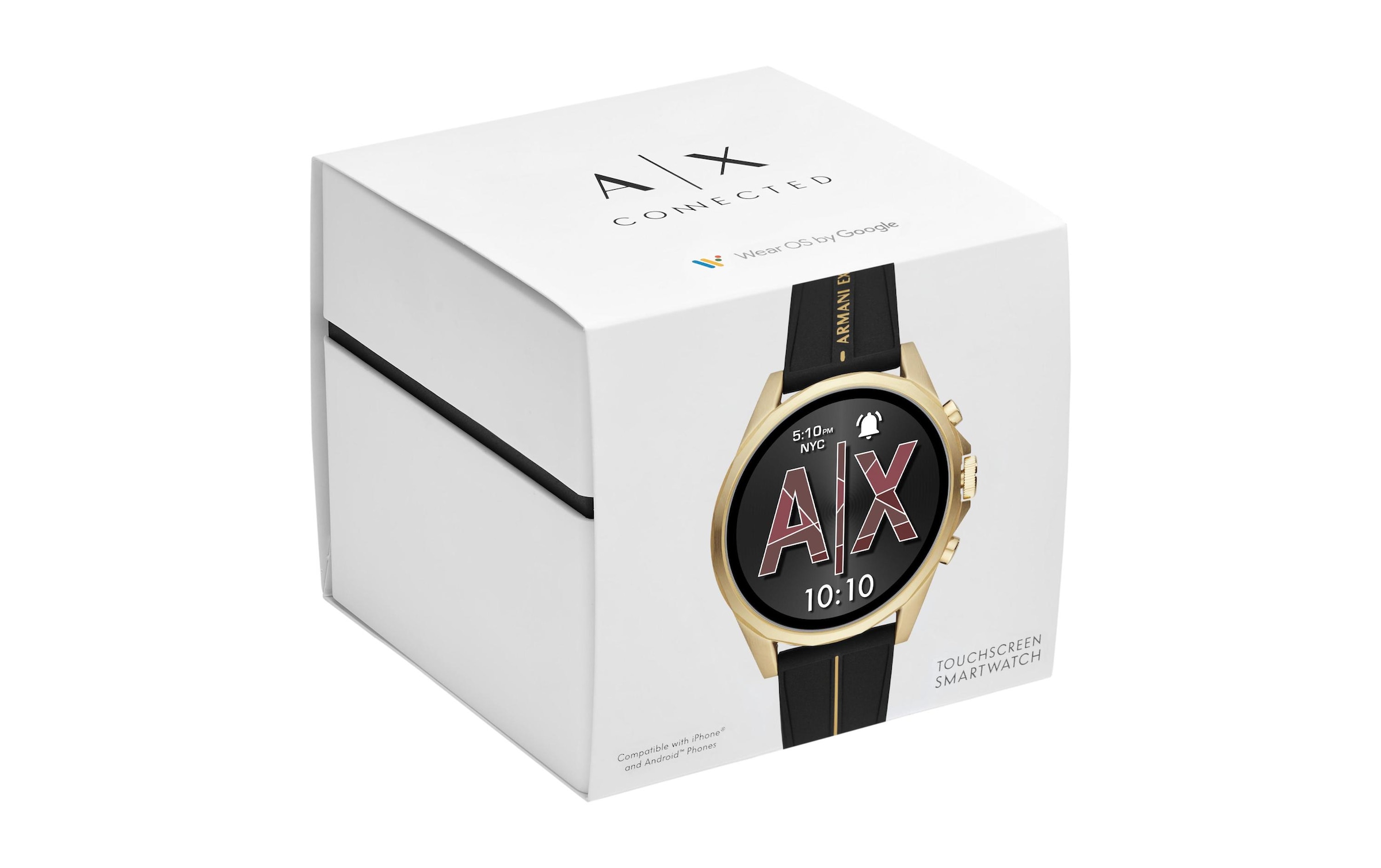 ARMANI EXCHANGE Smartwatch »Exchange Connected AXT2005 Schwarz/Gelb/Rot«, Wear OS by Google,)