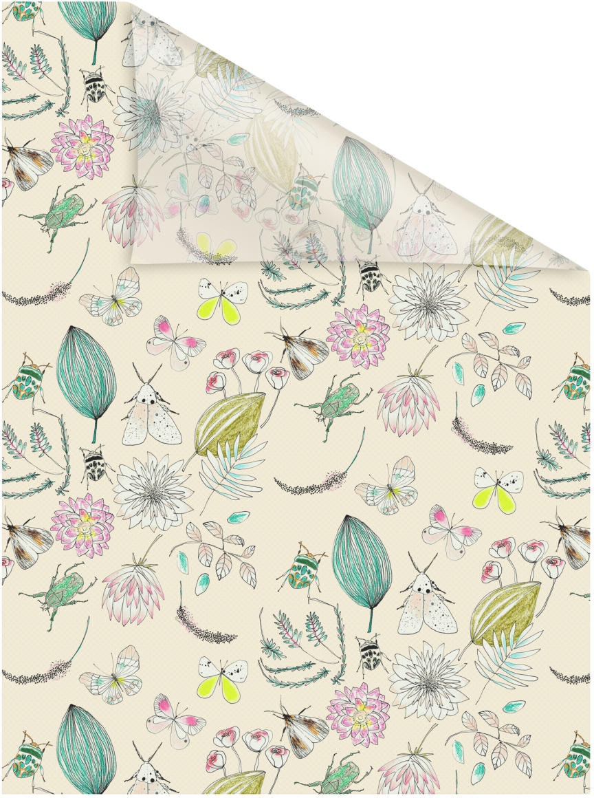 LICHTBLICK ORIGINAL Fensterfolie »Fensterfolie selbstklebend, Sichtschutz, My Bohemian Garden - Bunt«, 1 St., blickdicht, glattstatisch haftend