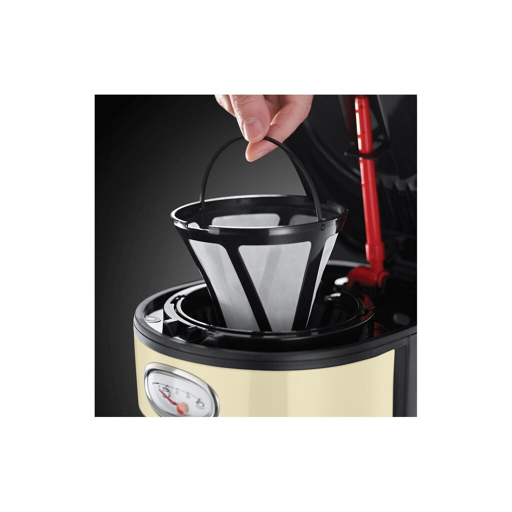 RUSSELL HOBBS Filterkaffeemaschine »Retro Glas 21702-56«