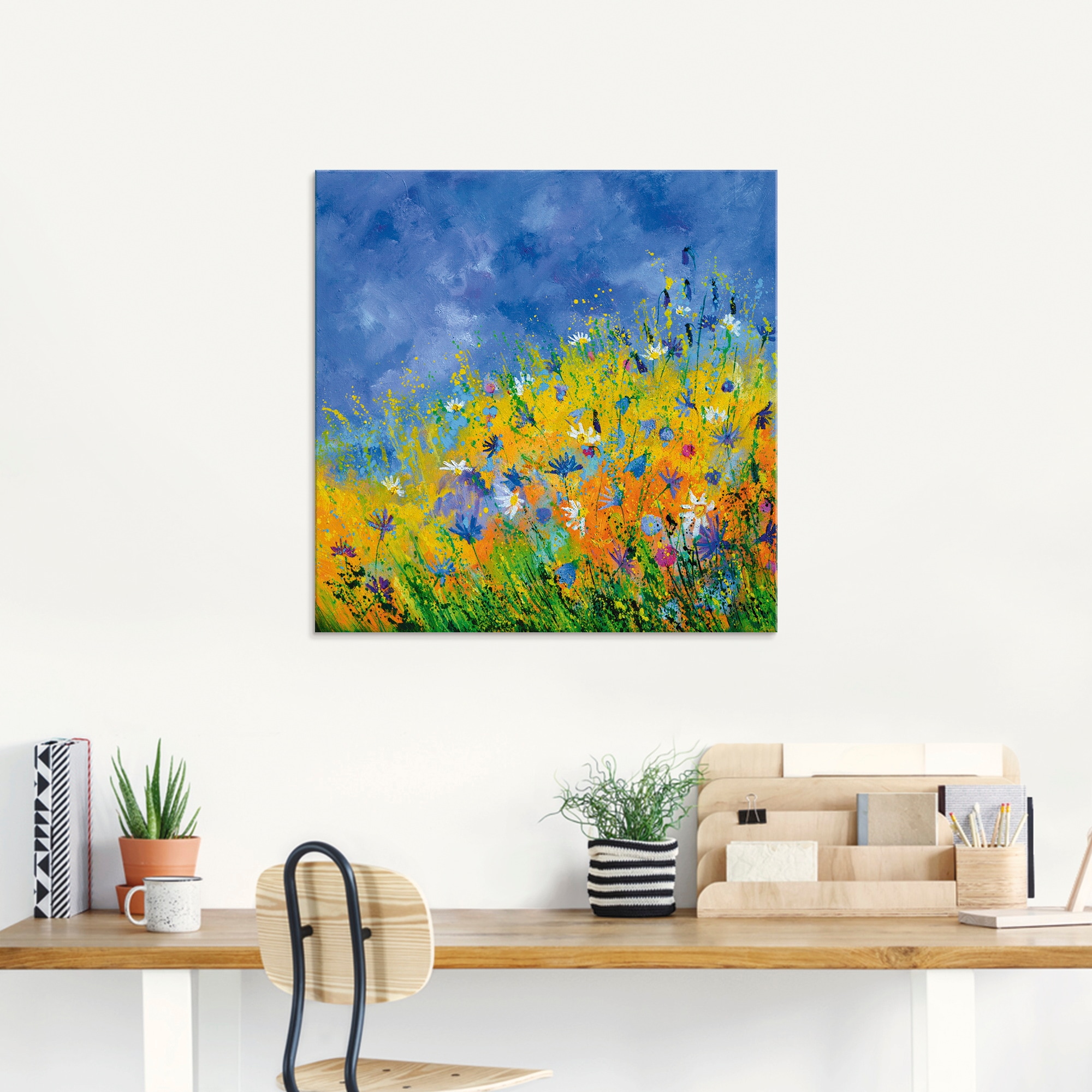 Artland Glasbild »Wildblumen«, Blumenwiese, (1 St.), in verschiedenen Grössen