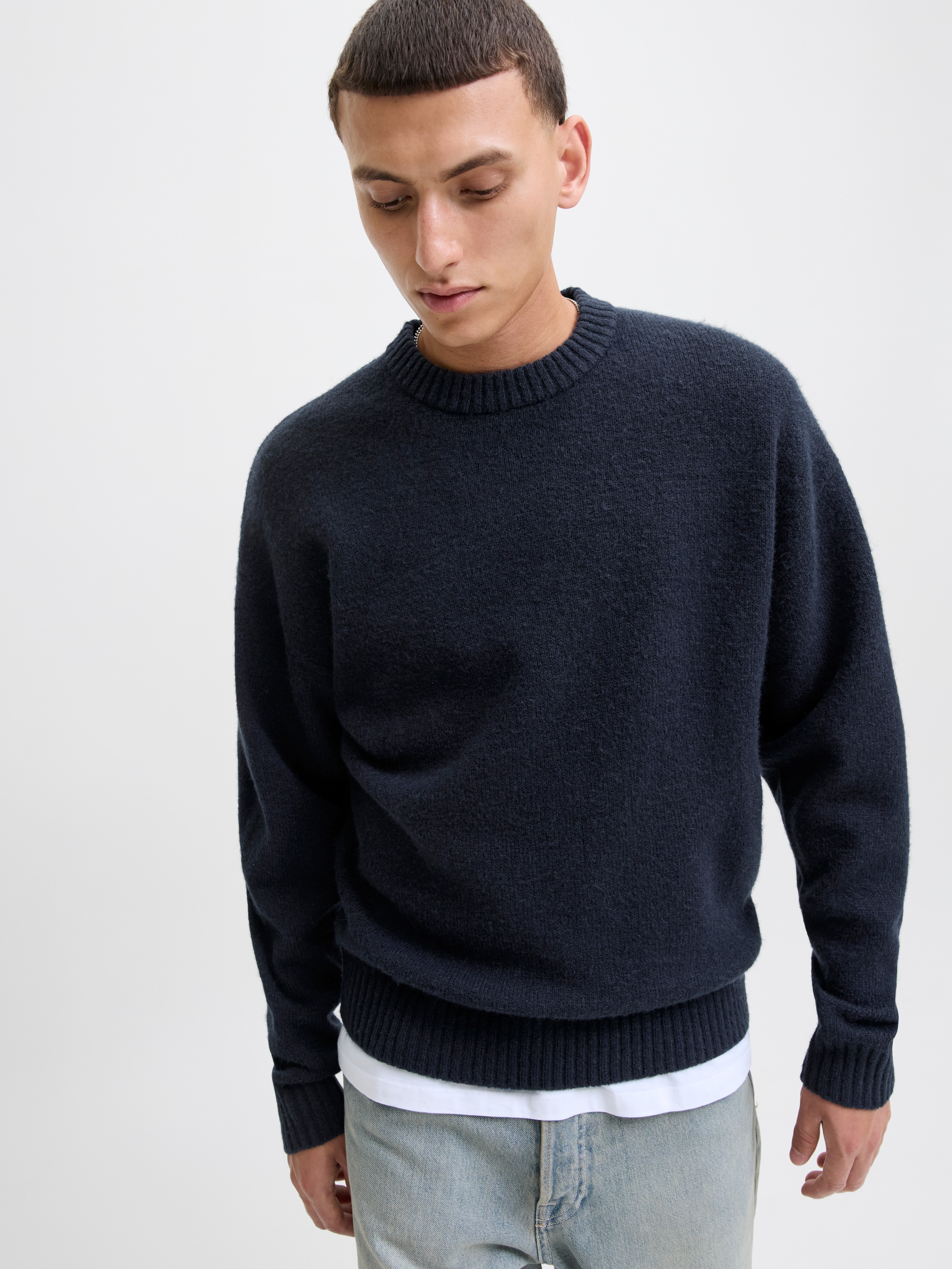 Jack & Jones Strickpullover »JJESOHO OLLIE KNIT CREW NECK SN«