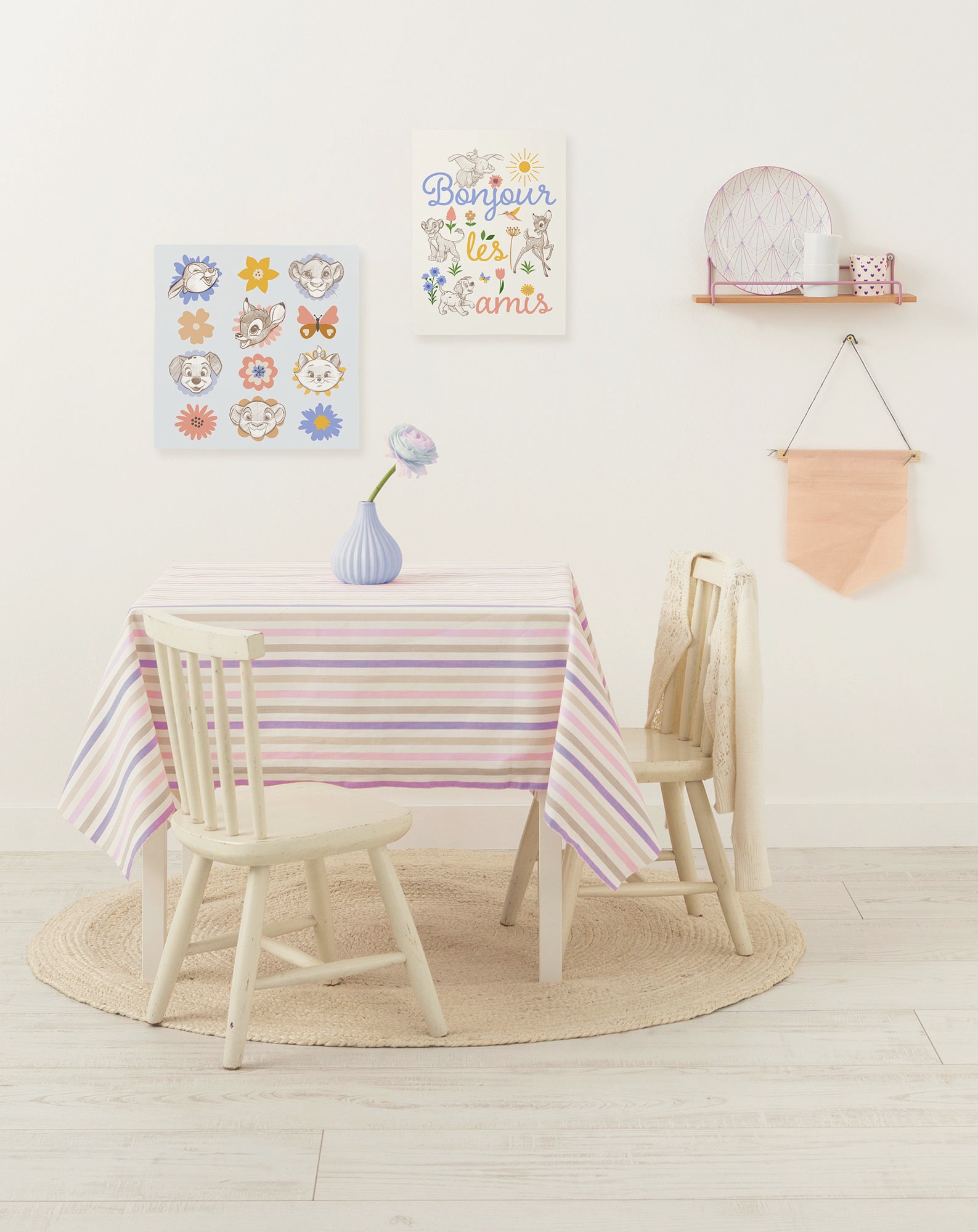 Komar Leinwandbild »Disney Classics Flowerheads«, Disney, (1 St.), 40 x 40 cm (Breite x Höhe) - Kinderzimmer, Dekoration