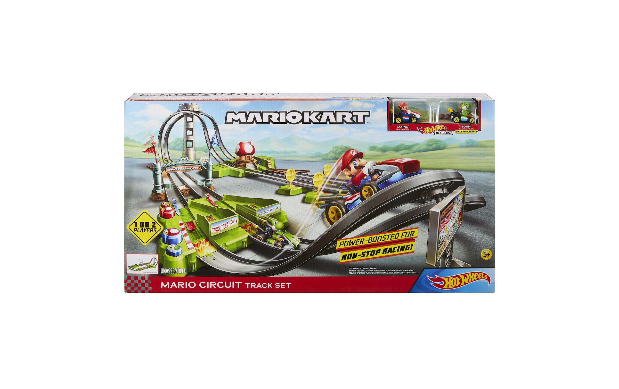 Hot Wheels Autorennbahn »Mariokart Trackset Rundkurs«