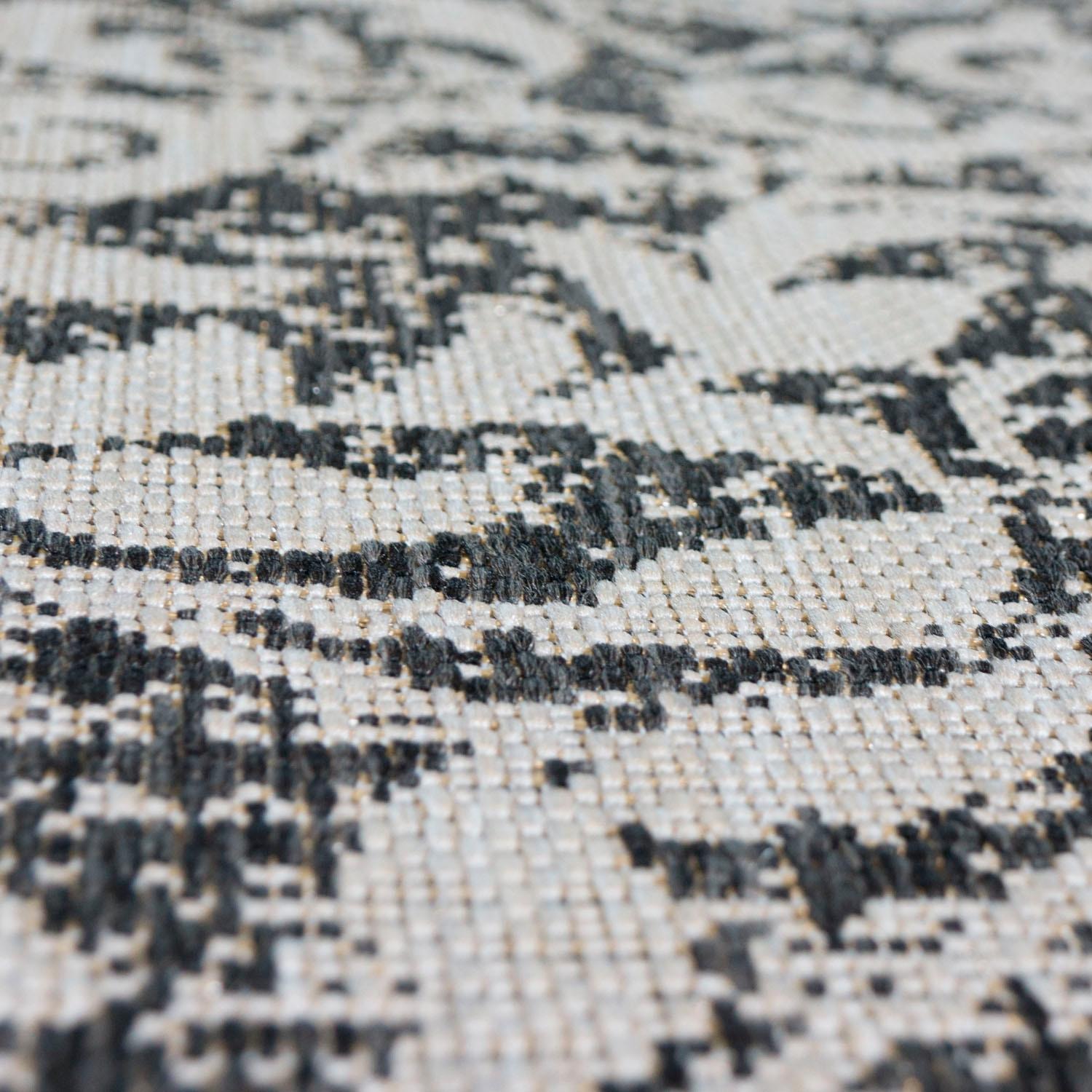 Paco Home Teppich »Coco 202«, rechteckig, 4 mm Höhe, Flachgewebe, Vintage Design, In- und Outdoor geeignet