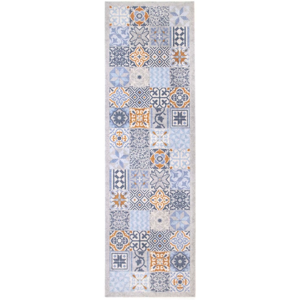 Primaflor-Ideen in Textil Küchenläufer »MOROCCAN TILES«, rechteckig, Fliesen Design, Ornamente, 50x150 cm, rutschhemmend, waschbar