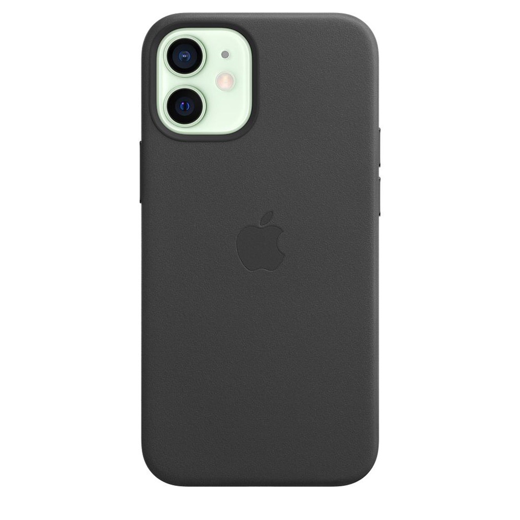 Apple Smartphone-Hülle »Apple iPhone 12 Mini Leder Case Mag Black«, iPhone 12 Mini, 13,7 cm (5,4 Zoll), MHKA3ZM/A