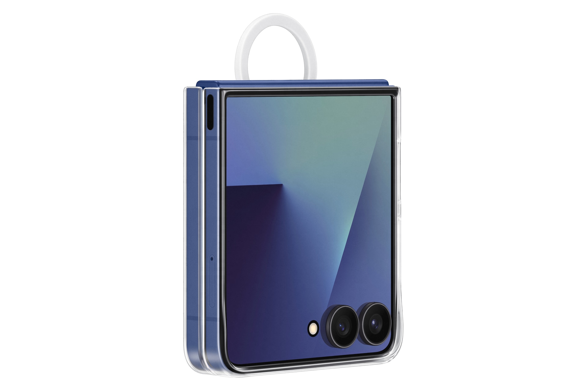 Samsung Handyhülle »Ring Case (Clear) für Samsung Galaxy Z Flip7«, Samsung Galaxy Z Flip7, Backcover, Schutzhülle, Handyschutzhülle, Case, Schutzcase, stossfest