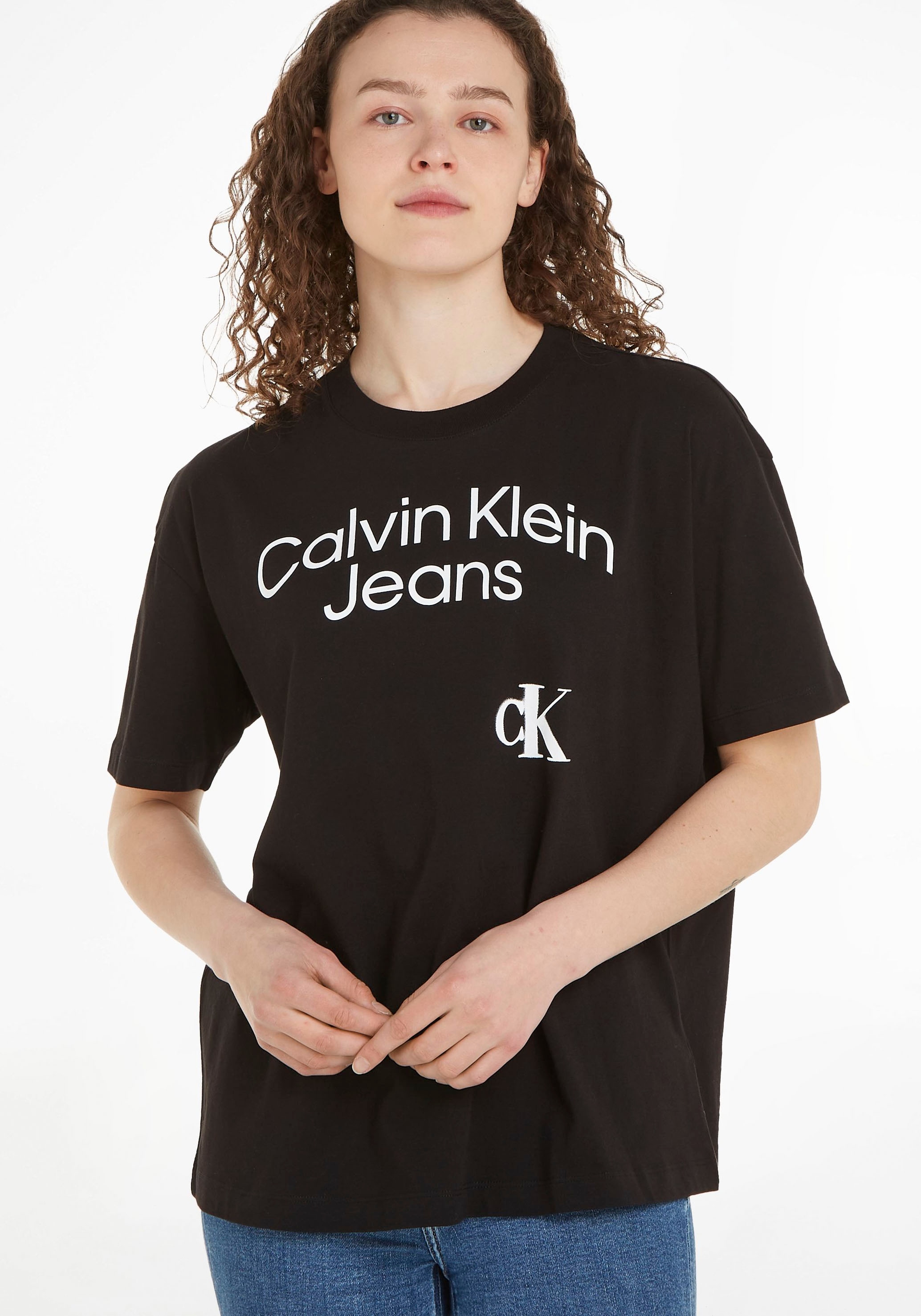 Jelmoli-Versand grossem Calvin online | T-Shirt, Klein bestellen mit Jeans Logoschriftzug