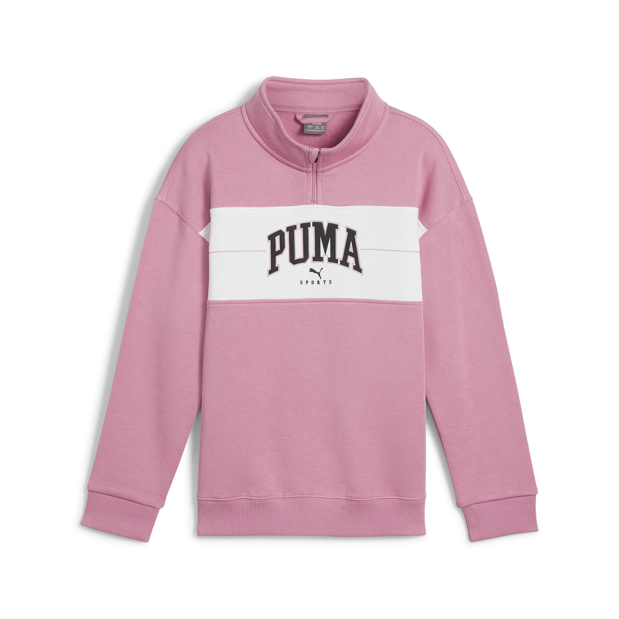 PUMA Sweatshirt »SQUAD HALF-ZIP FL G«, für Jugendliche, mit Print-Applikation, mit Stehkragen, Relaxed Fit
