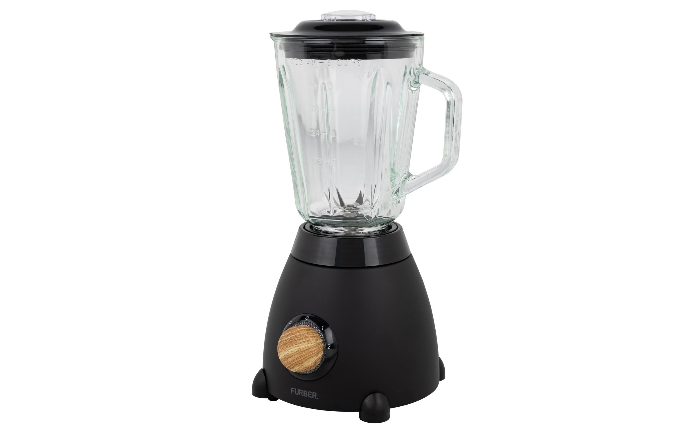 FURBER Standmixer »Standmixer Schwarz/Holz« 500 W