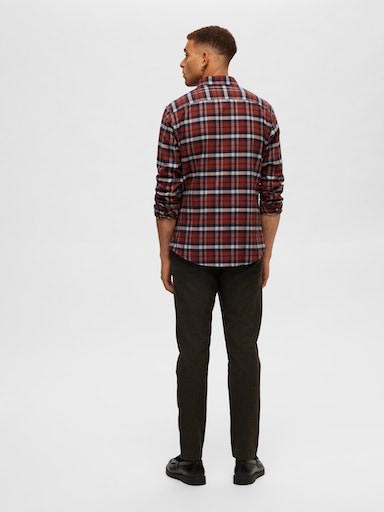 SELECTED HOMME Langarmhemd »SLHSLIMOWEN-FLANNEL SHIRT LS NOOS«