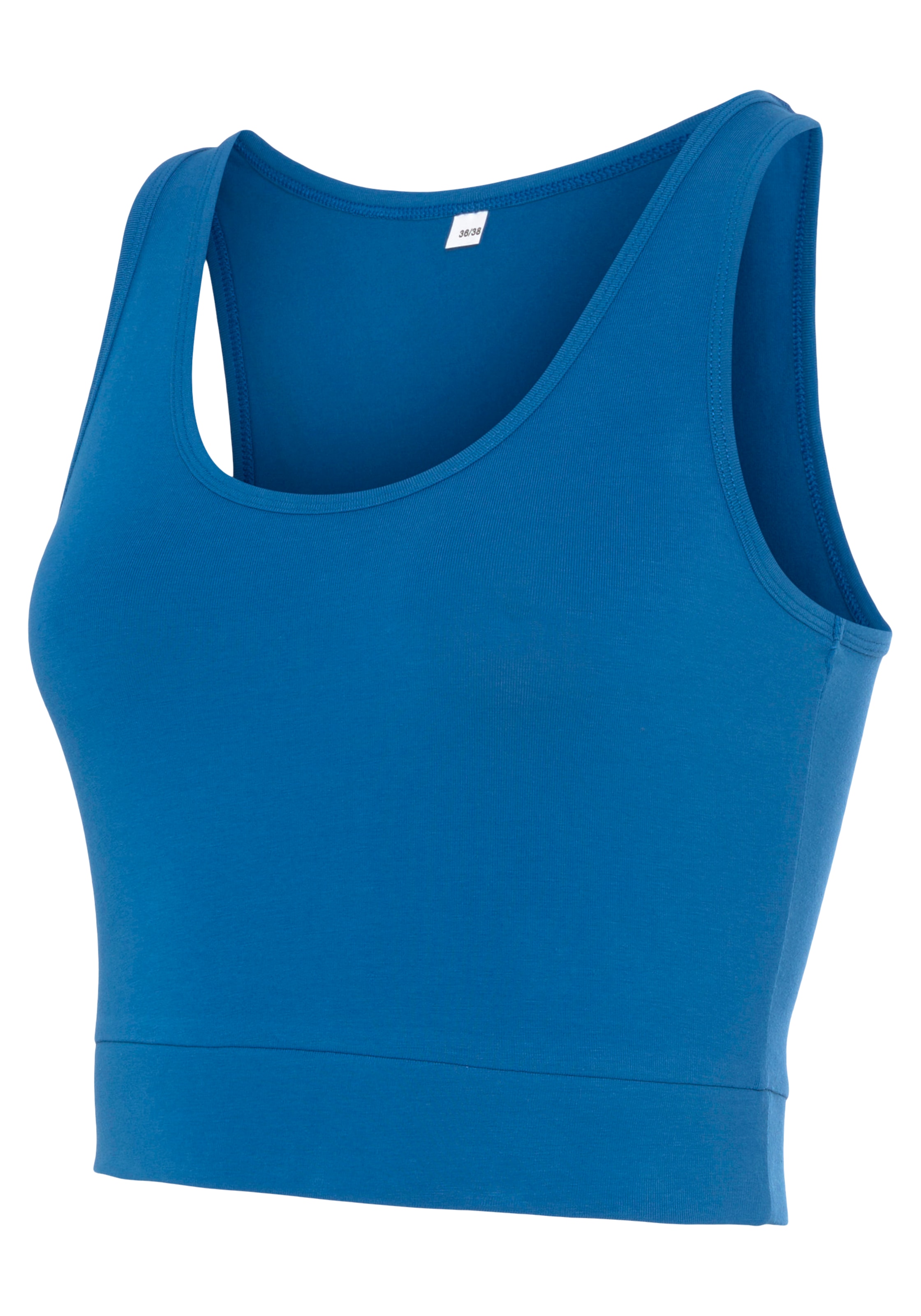 LASCANA ACTIVE Sporttop »-Basic-Crop-Top«, mit breiten Trägern