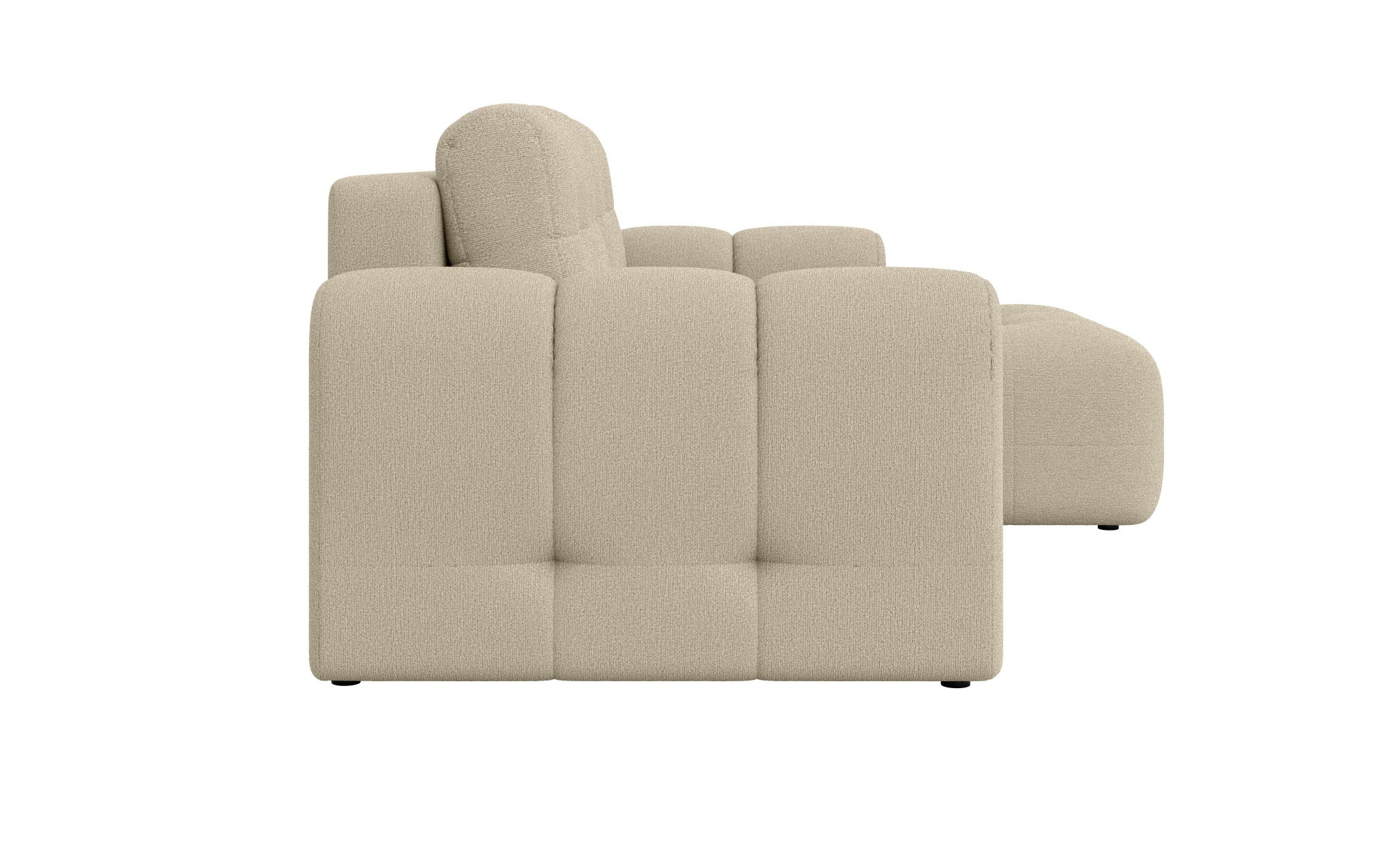 INOSIGN Ecksofa »Manilla, wahlweise mit Bettfunktion, B/T/H 265/170/91 cm«, L-Form mit Recamiere rechts/links bestellbar, Wellenunterfederung
