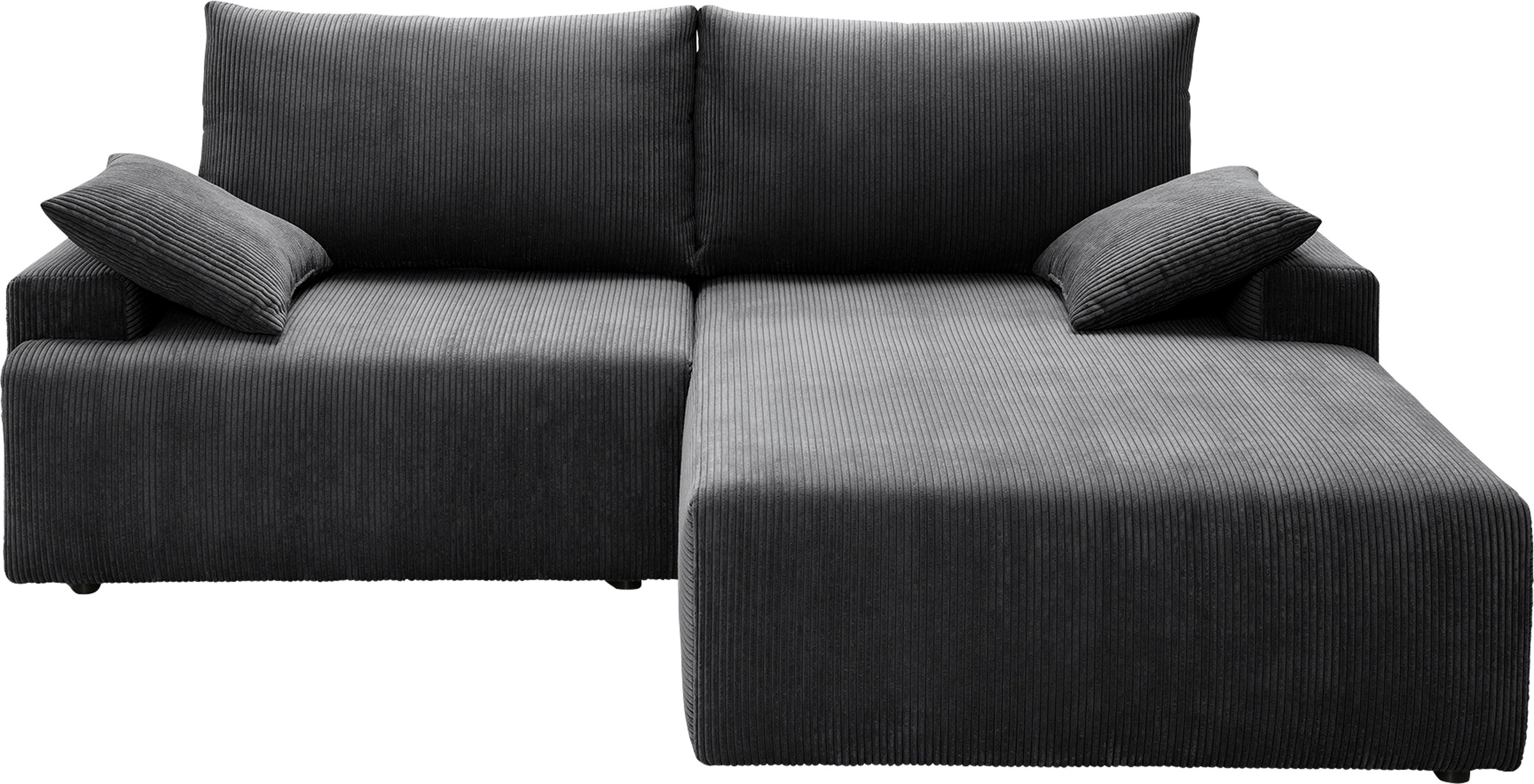 exxpo - sofa fashion Ecksofa »Orinoko, aktuelles Design und hoher Sitzkomfort, L-Form«, inkl. Bettfunktion und Bettkasten, schöne Farben im angesagten Cord