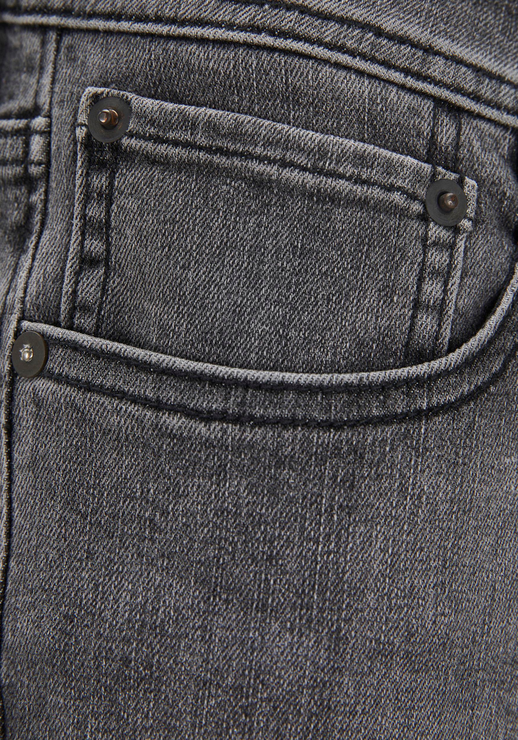 Jack & Jones Slim-fit-Jeans »JJIGLENN mit Used-Look und Stretchkomfort«, Abriebeffekte, modisch, slim fit, Baumwollmischung