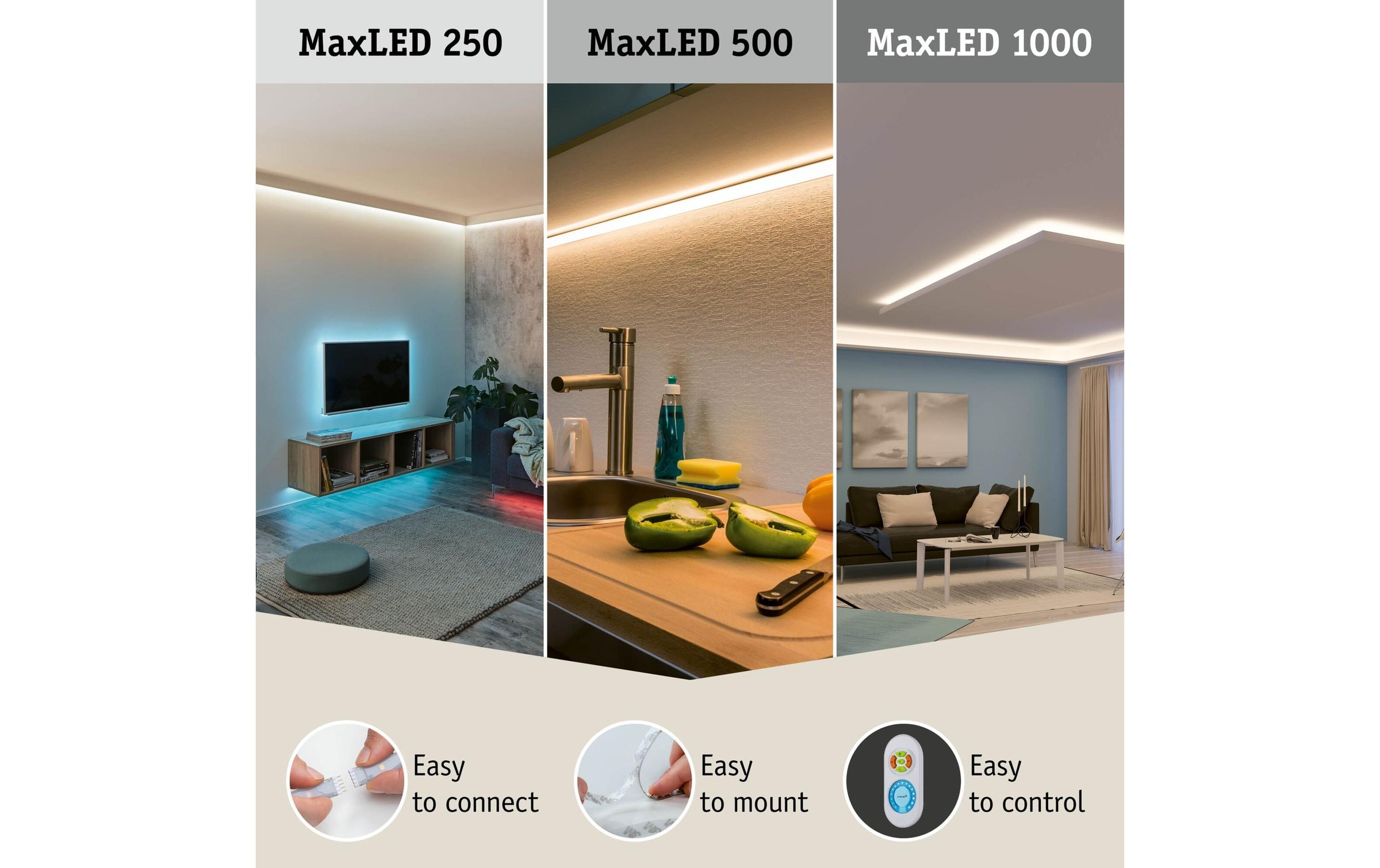 Paulmann LED-Streifen »MaxLED 500 LED Strip RGBW inkl. Adapterkabel 10 m«