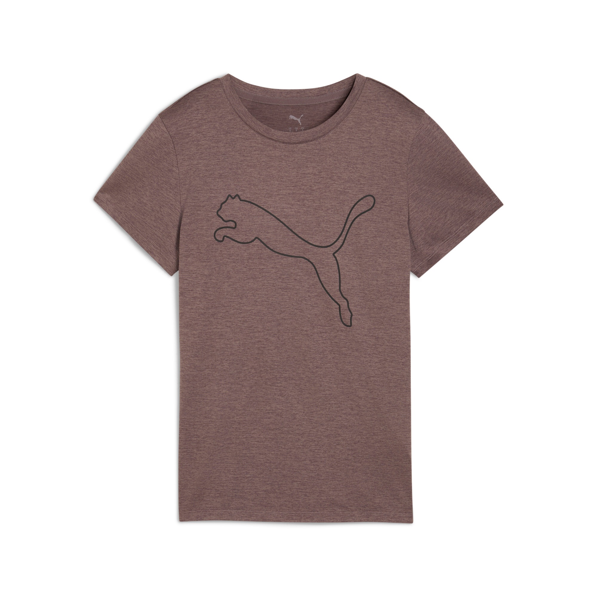 PUMA Trainingsshirt »W TAD ESSENTIAL HEATHER LOGO TEE« Regular Fit, mit Rundhalsausschnitt, mit DryCELL Technologie