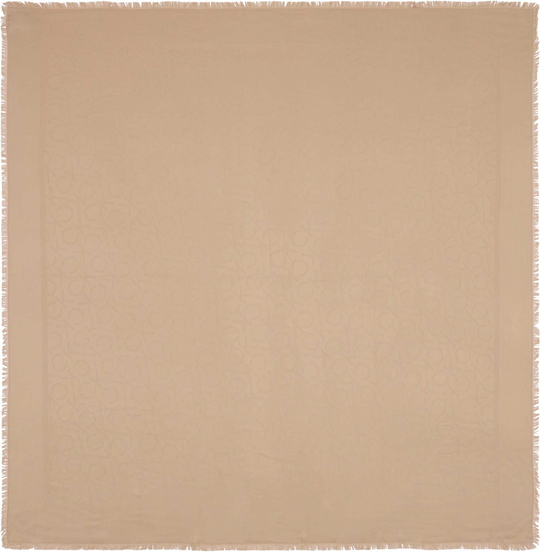 Calvin Klein Schal »SHINY JACQUARD MONOGRAM SQUARE«, mit Logo-Jacquardmuster