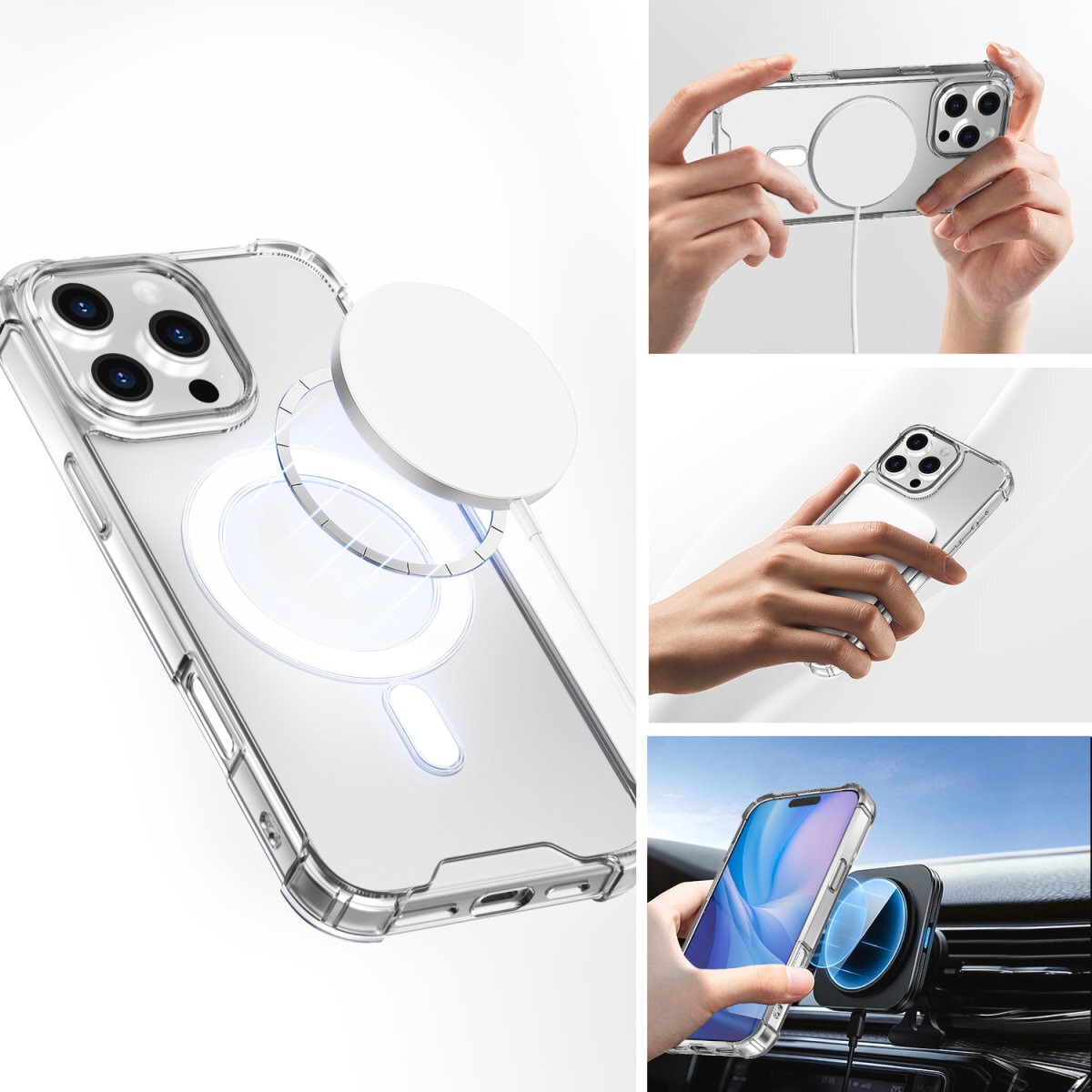 4smarts Handyhülle »Hybrid Case Ibiza für Apple iPhone 16 Pro Max«, Backcover, Schutzhülle, Handyschutzhülle, Case, Schutzcase, stossfest