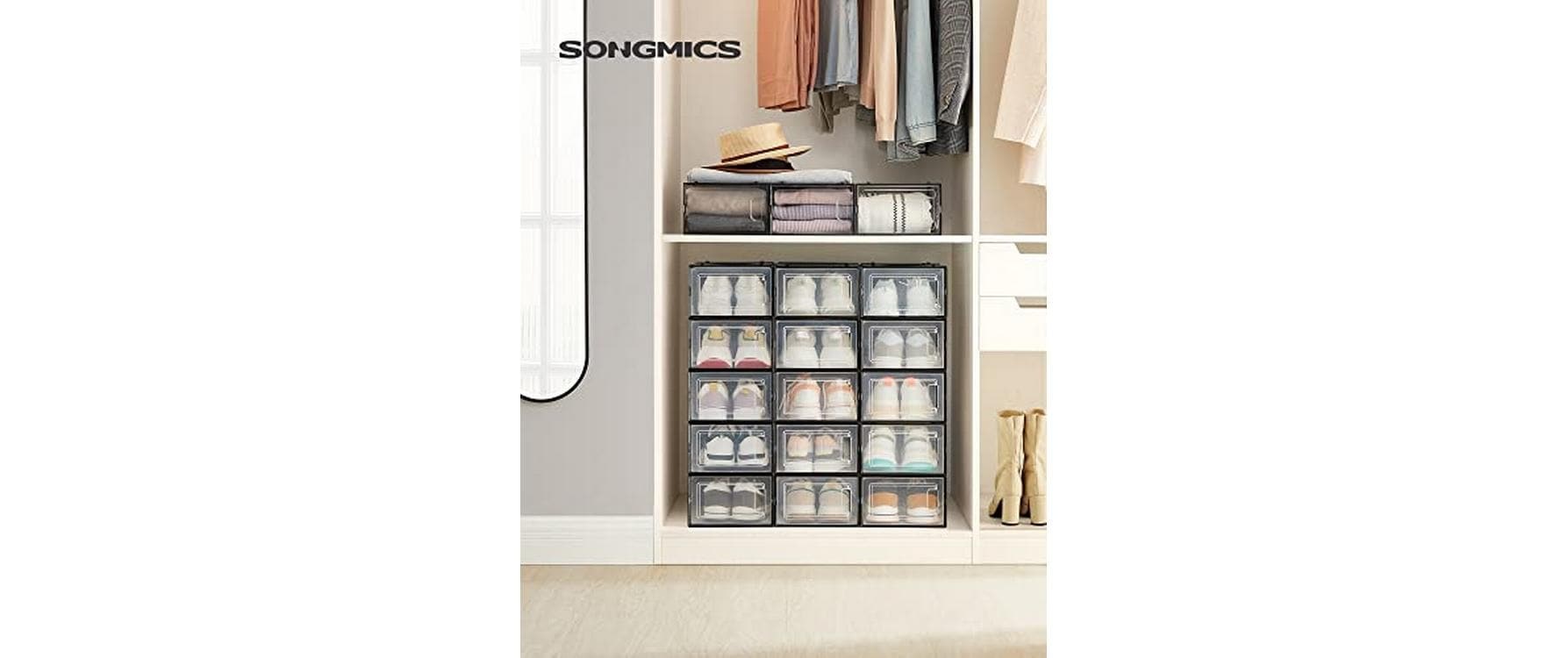 SONGMICS Schuhschrank »stapelbar 18-er Set«