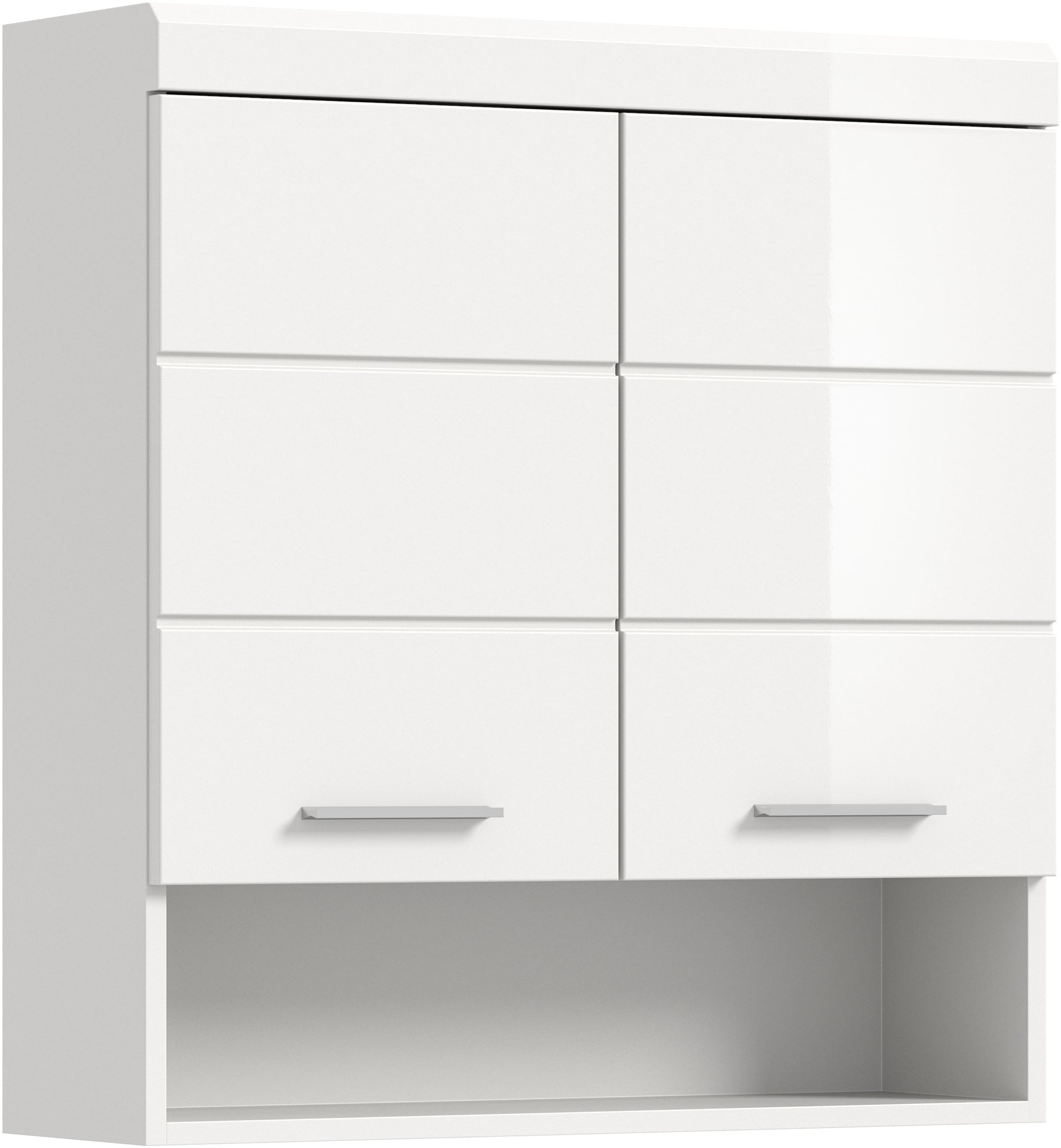 INOSIGN Hängeschrank »Siena, Breite 74cm, 2 Türen, 1 offenes Fächer, MDF-Front«, in verschiedenen Farben erhältlich, Badmöbel, Badschrank, Schrank, Bad