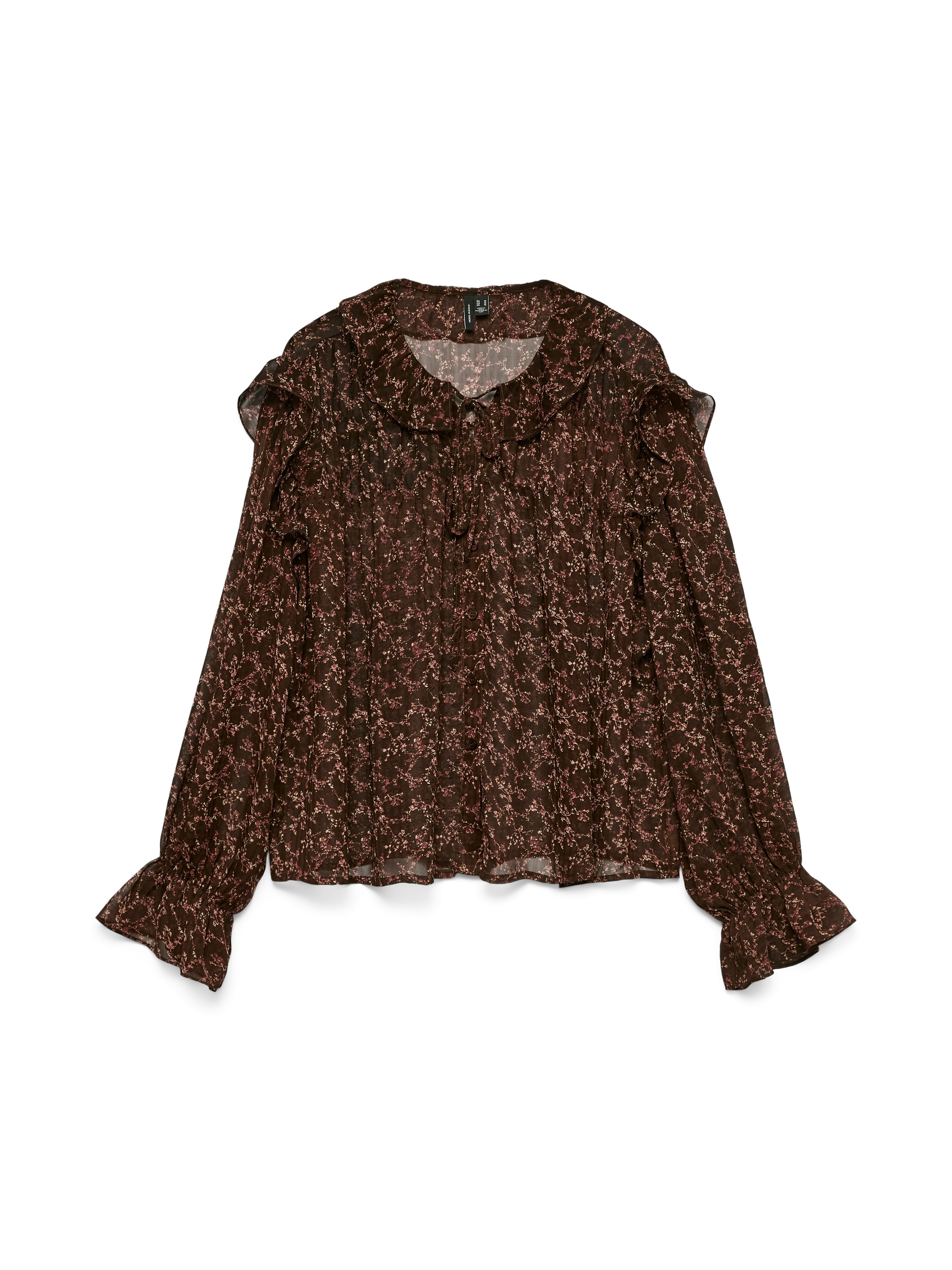 Vero Moda Rüschenbluse »VMPETRA LS SHIRT WVN GA NOOS«