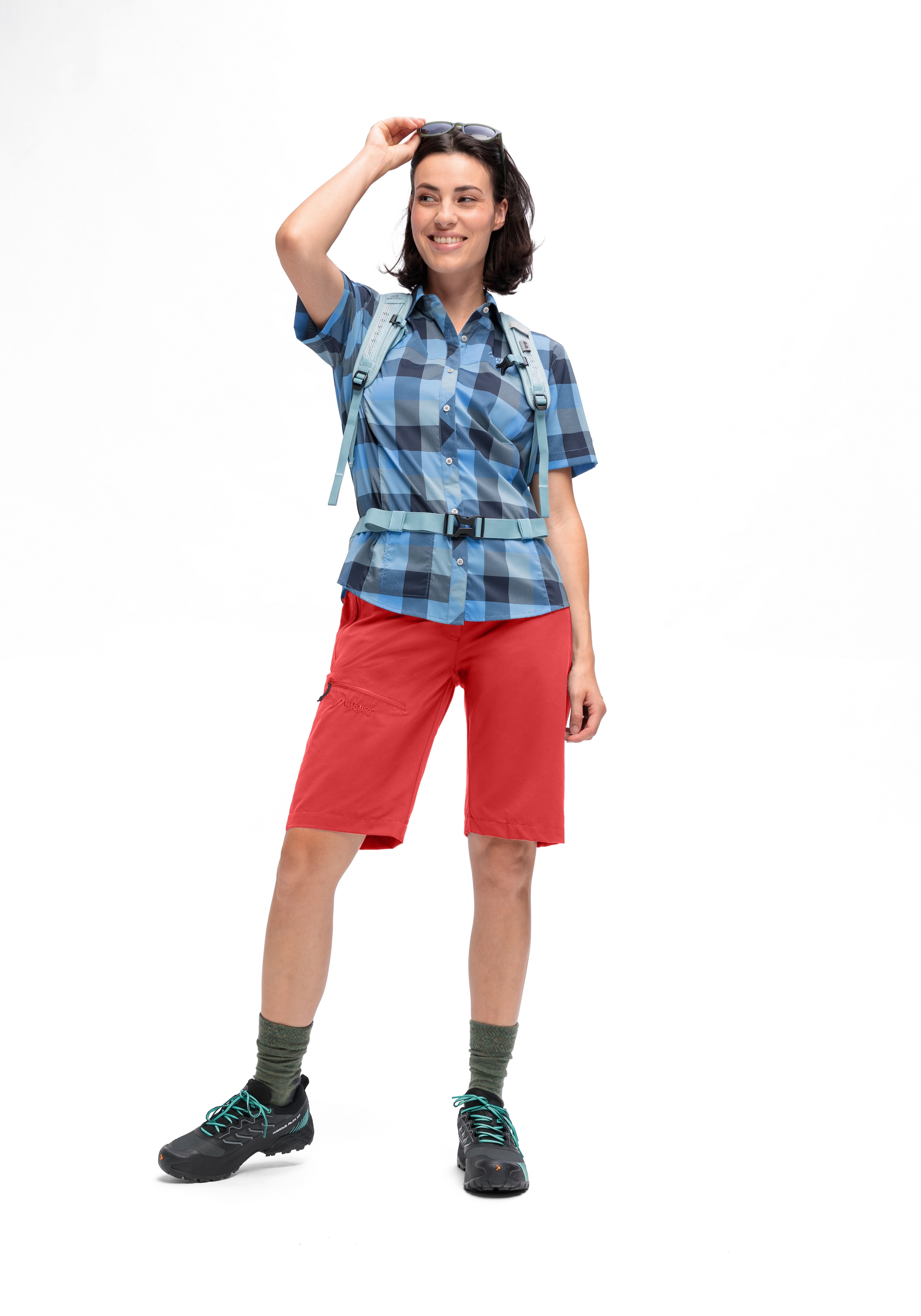 Maier Sports Outdoorhose »Lulaka Bermuda Loop«, Damen Shorts, kurze Wanderhose, Outdoor-Hose, 3 Taschen, Regular Fit