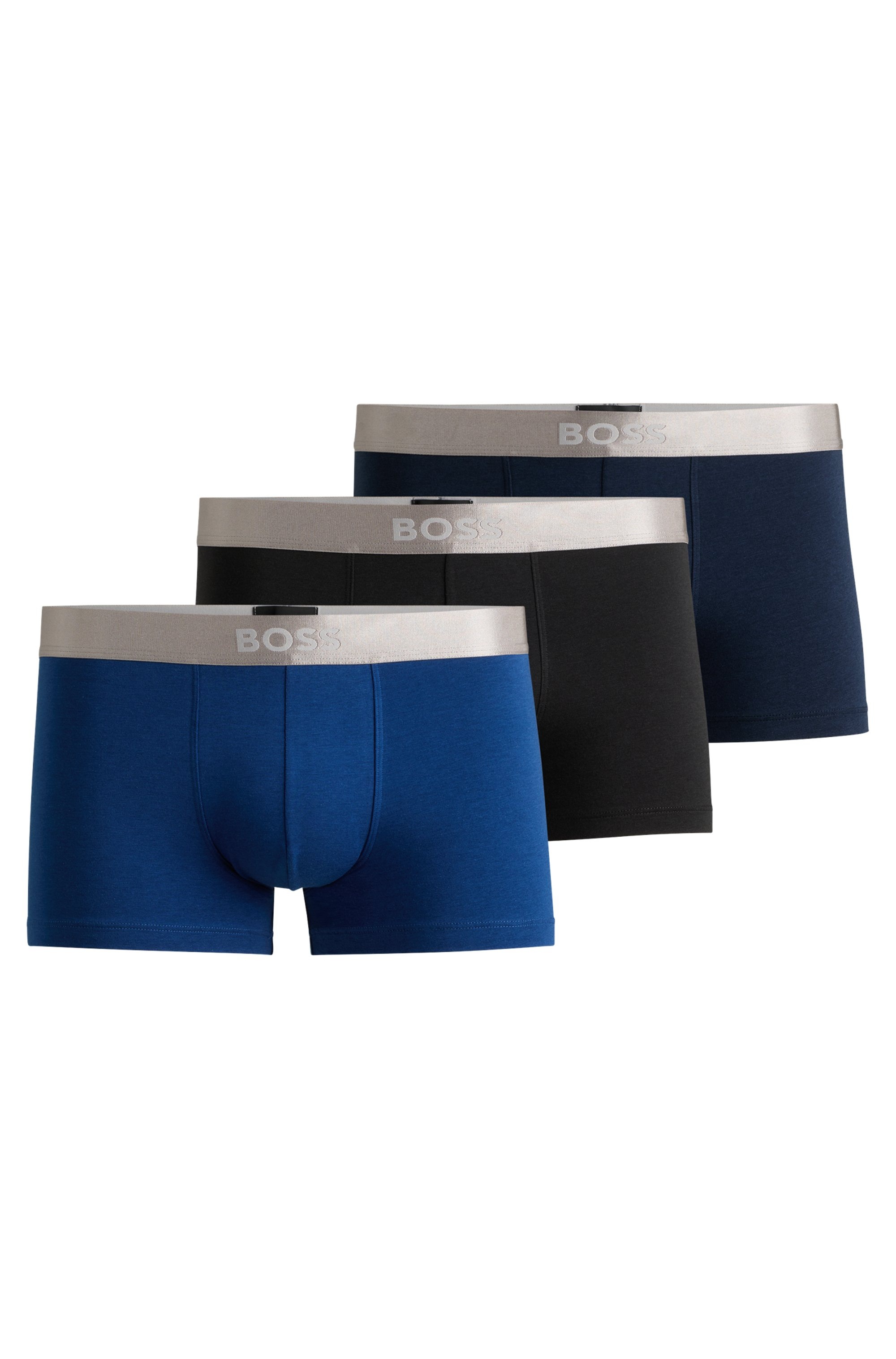 BOSS Trunk »Trunk 3P Metallic« Packung, 3er, 3 Stk. mit elastischem Bund