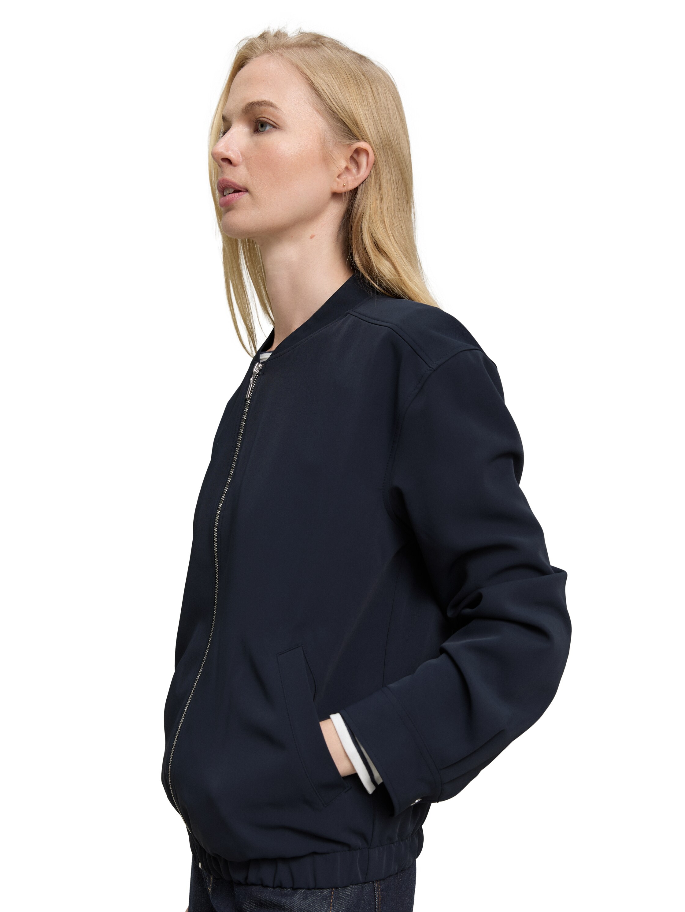 TOM TAILOR Cardigan, mit Stehkragen und Reissverschluss