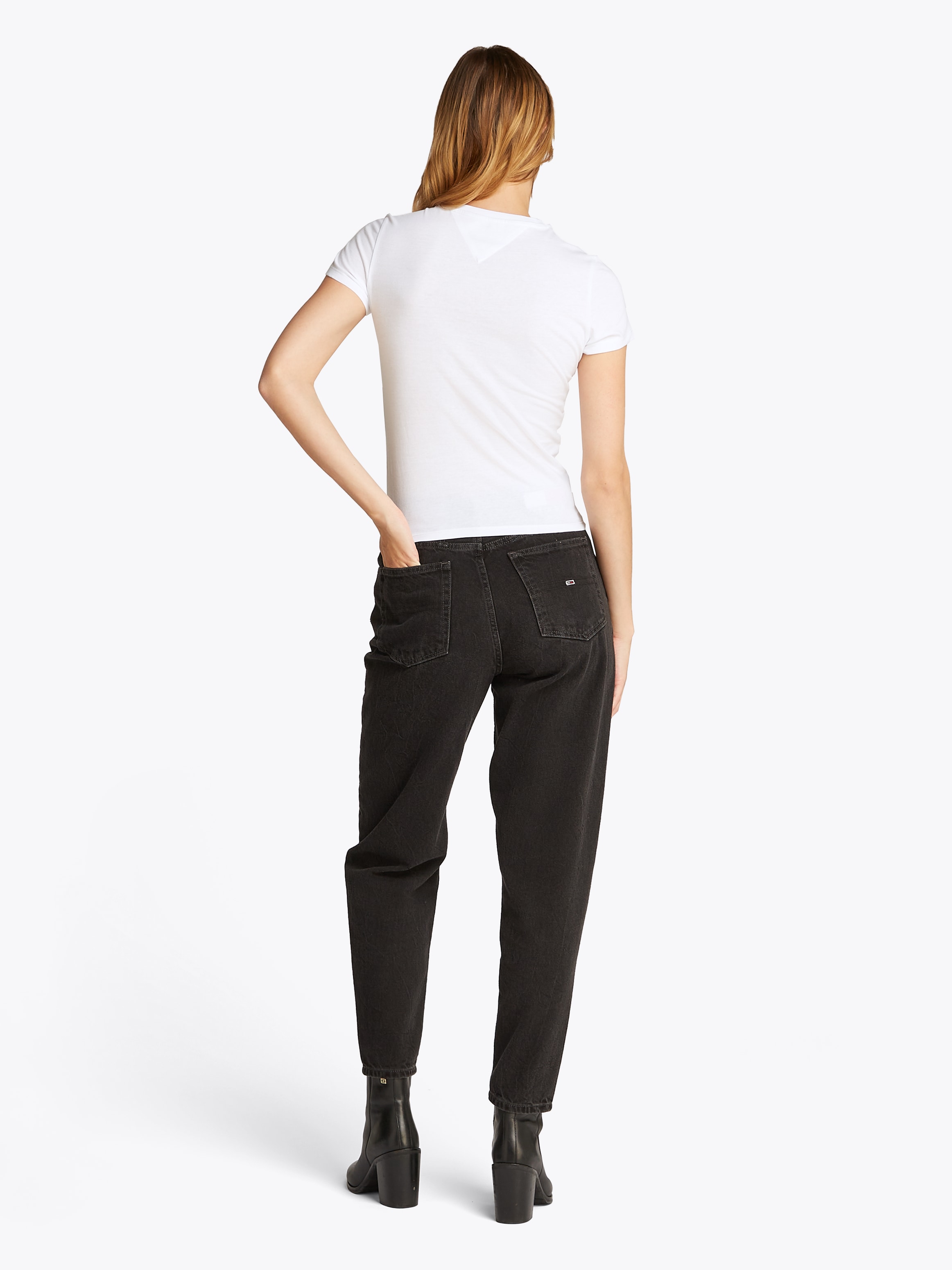 Tommy Jeans T-Shirt »TJW SLIM C-NECK TEE«, mit Logo-Stickerei