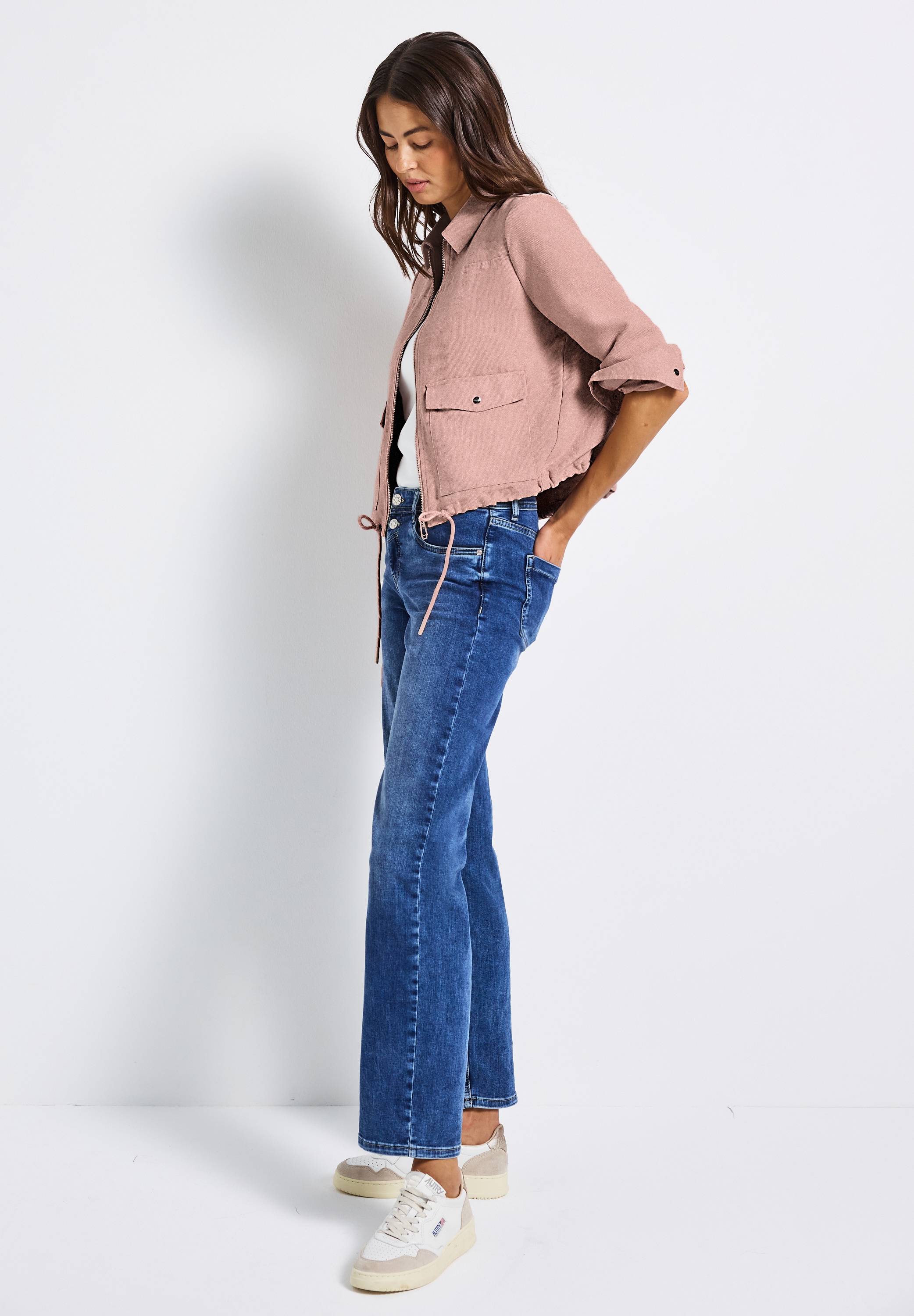 STREET ONE Cordjacke, mit Zipper