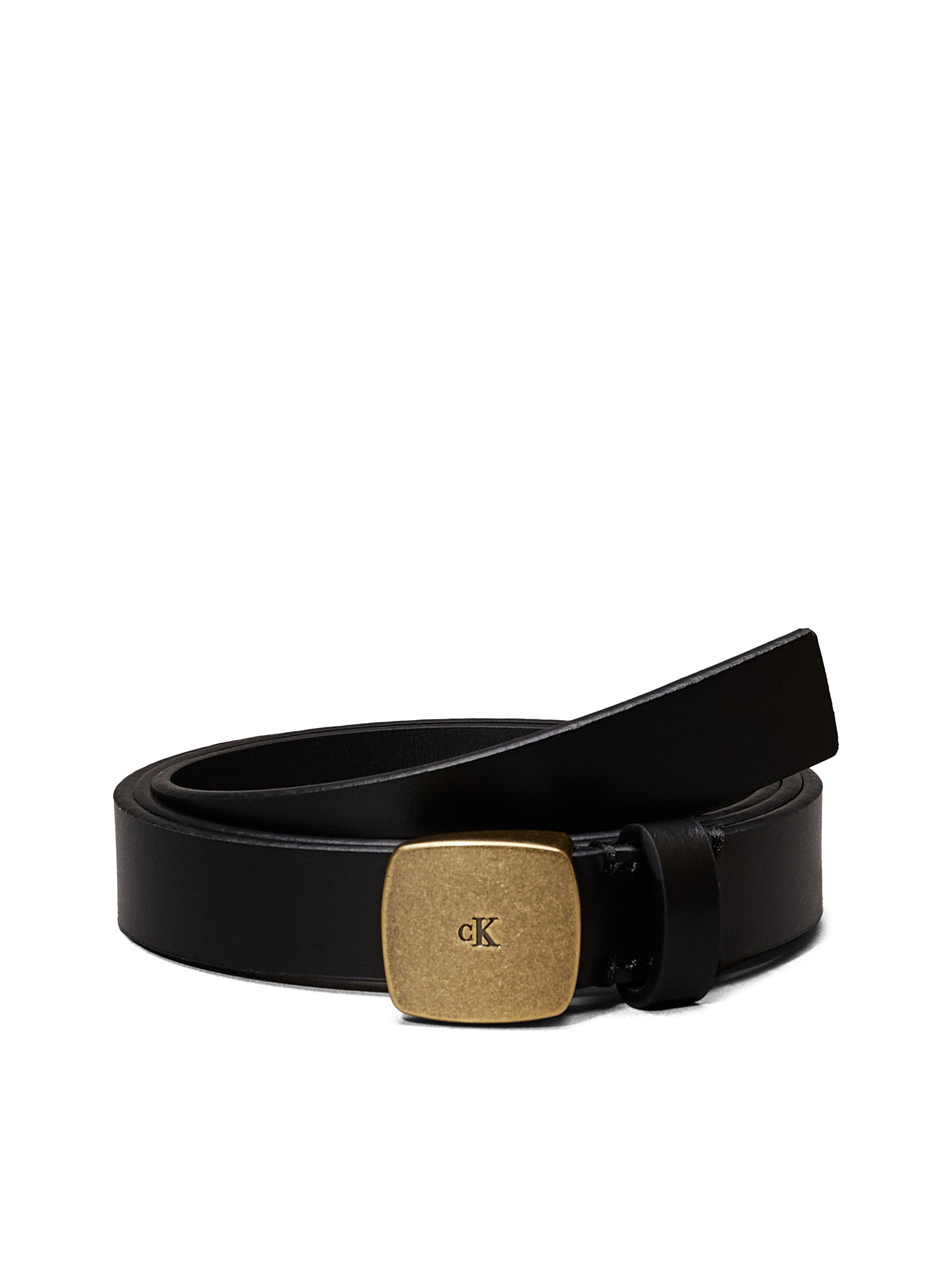 Calvin Klein Jeans Ledergürtel »CASUAL PLAQUE BUCKLE 20MM« mit grosser Schnalle