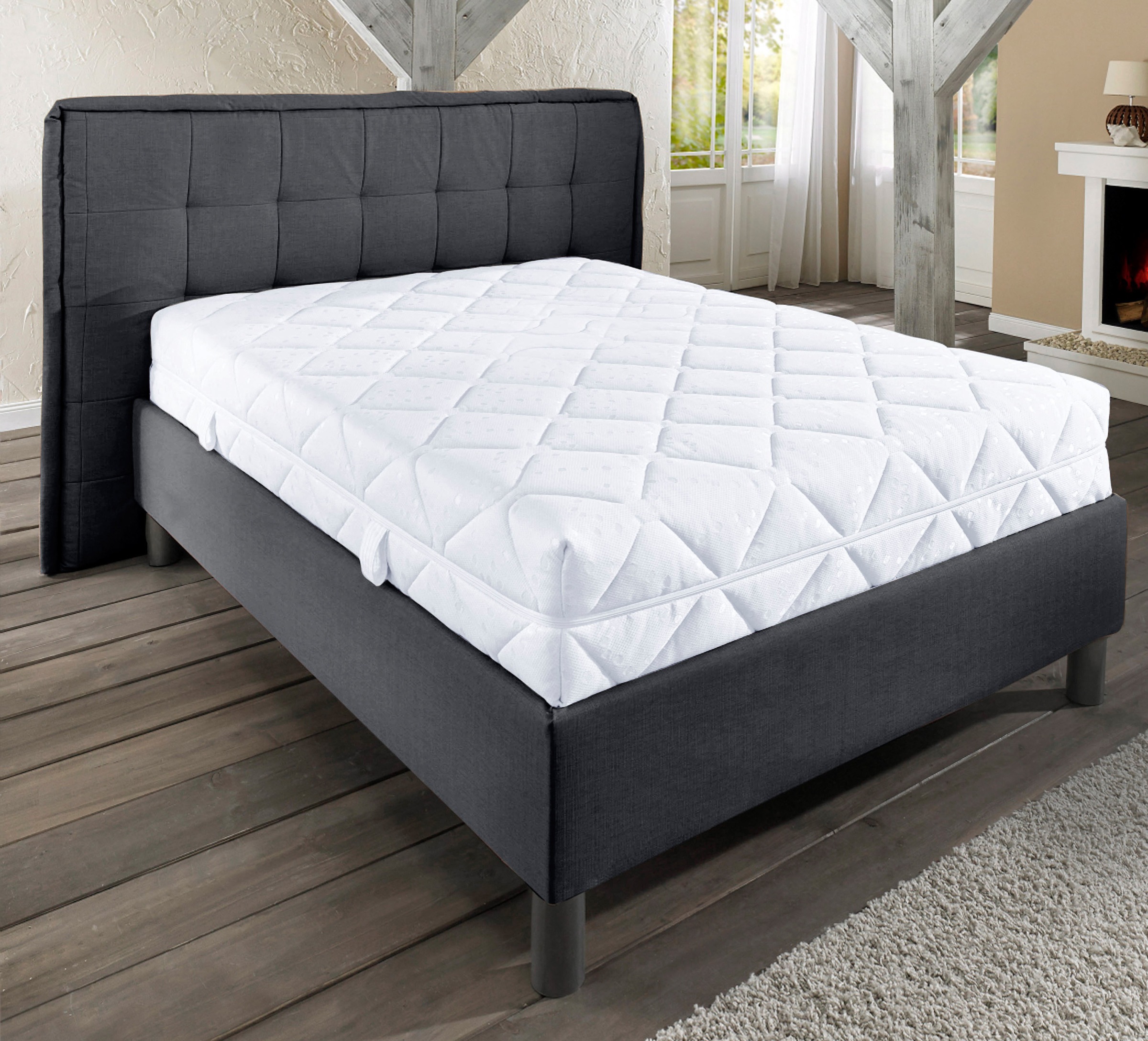 Breckle Northeim Taschenfederkernmatratze »Belvedere DeLux 1000«, 29 cm hoch, 1000 Federn, (1 St.), 7 ergonomische Liegezonen zur optimalten Körperanpassung