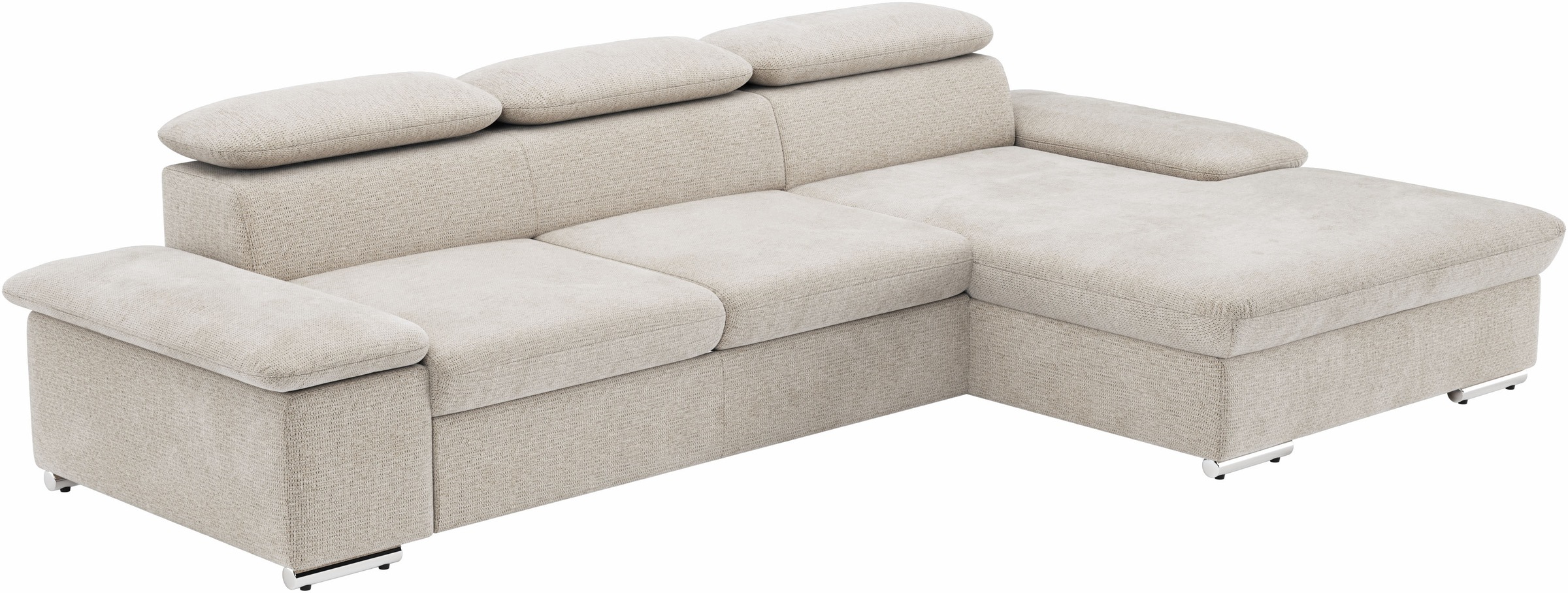 sit&more Ecksofa »Valantine L-Form«, inkl. Kopf- und Armteilverstellung, wahlweise mit Bettfunktion